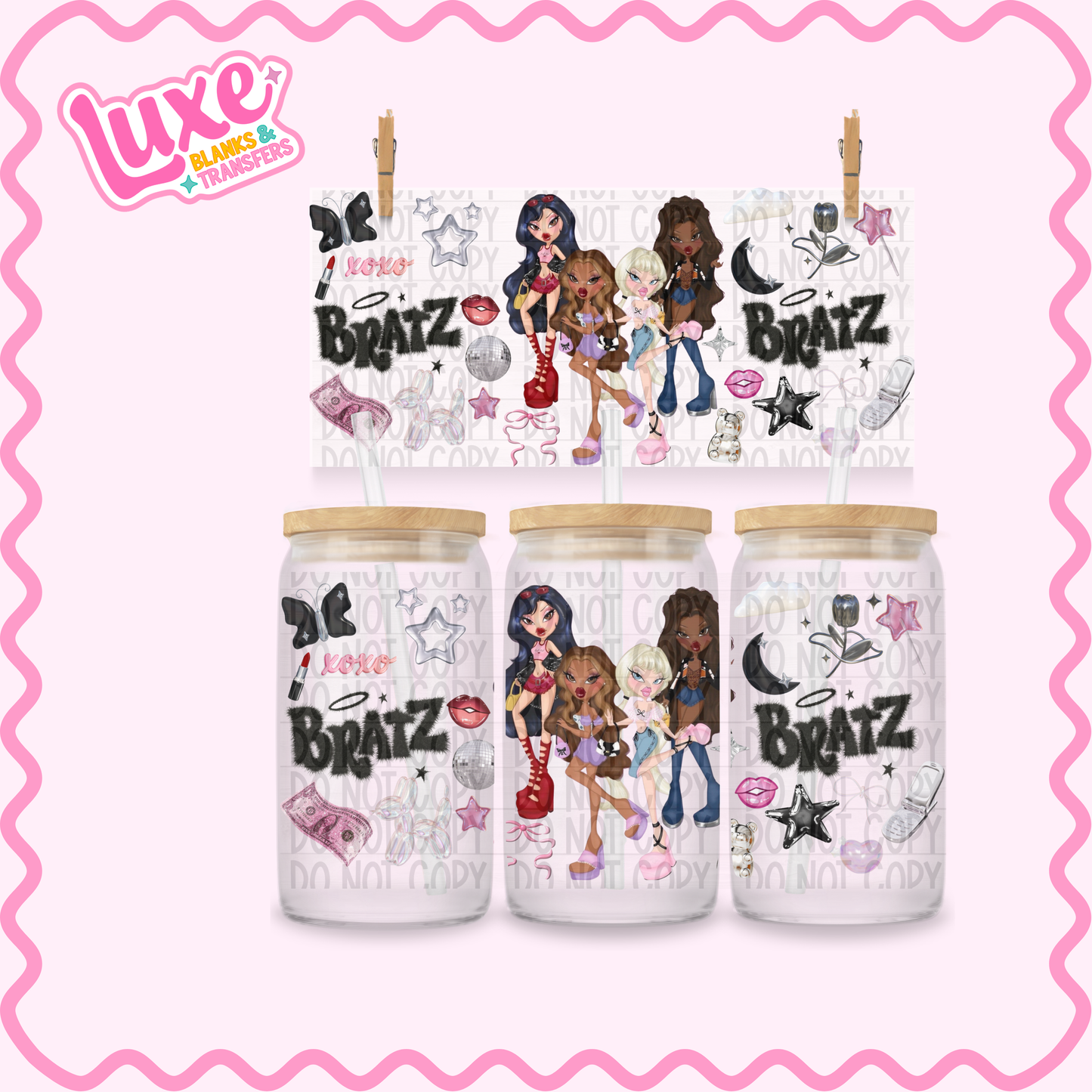 16oz UV DTF Wrap | B.ratz Girls | #2492