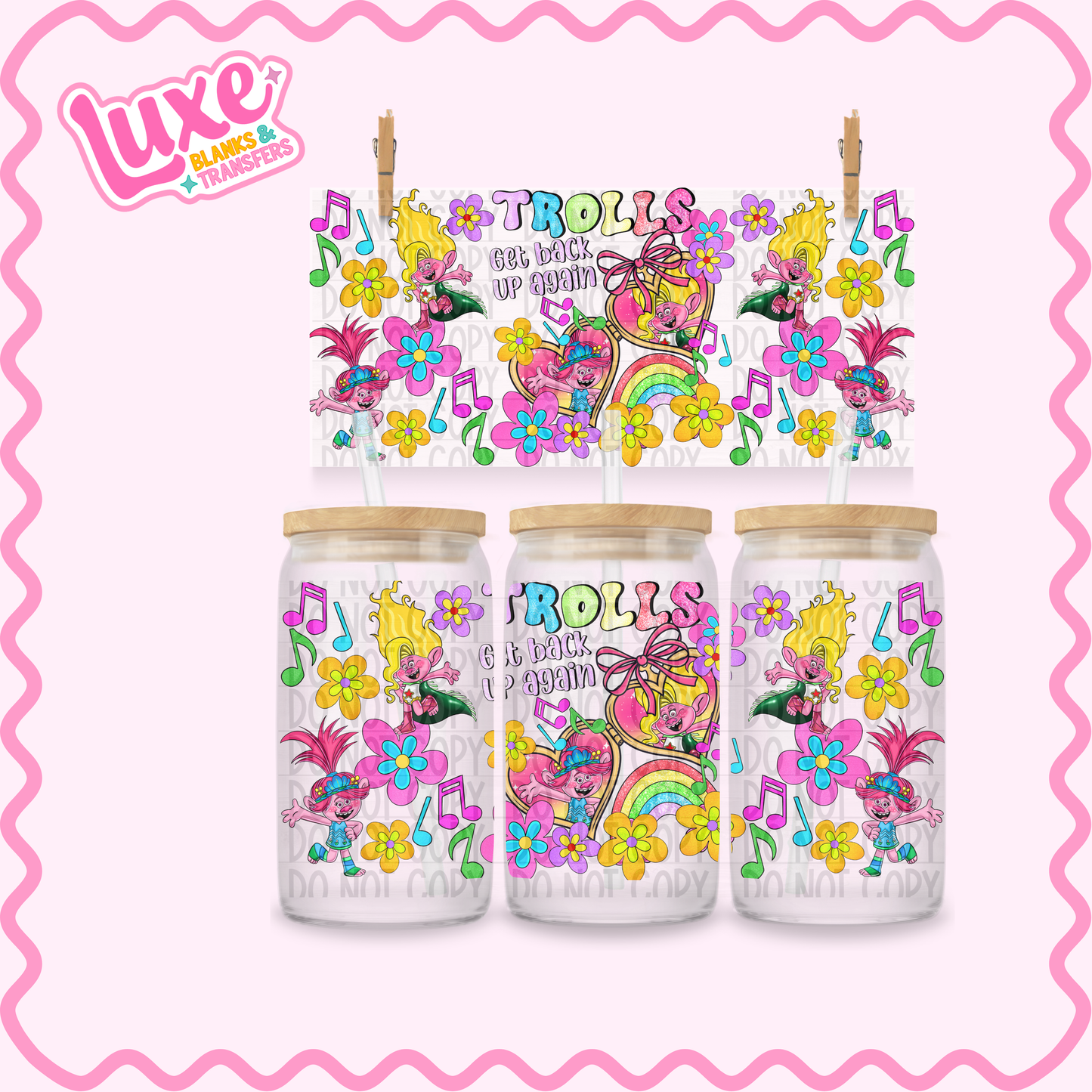 16oz UV DTF Wrap | Troll Locket | #3465