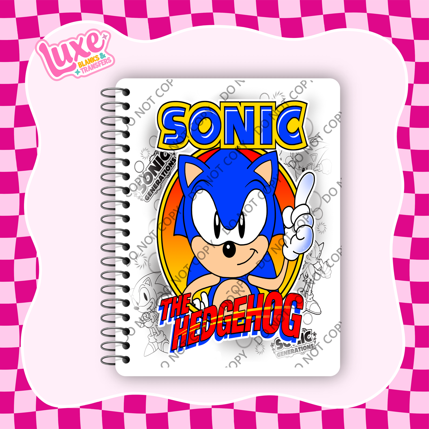 A5 Journal UV DTF Transfer | Son.ic | #A107