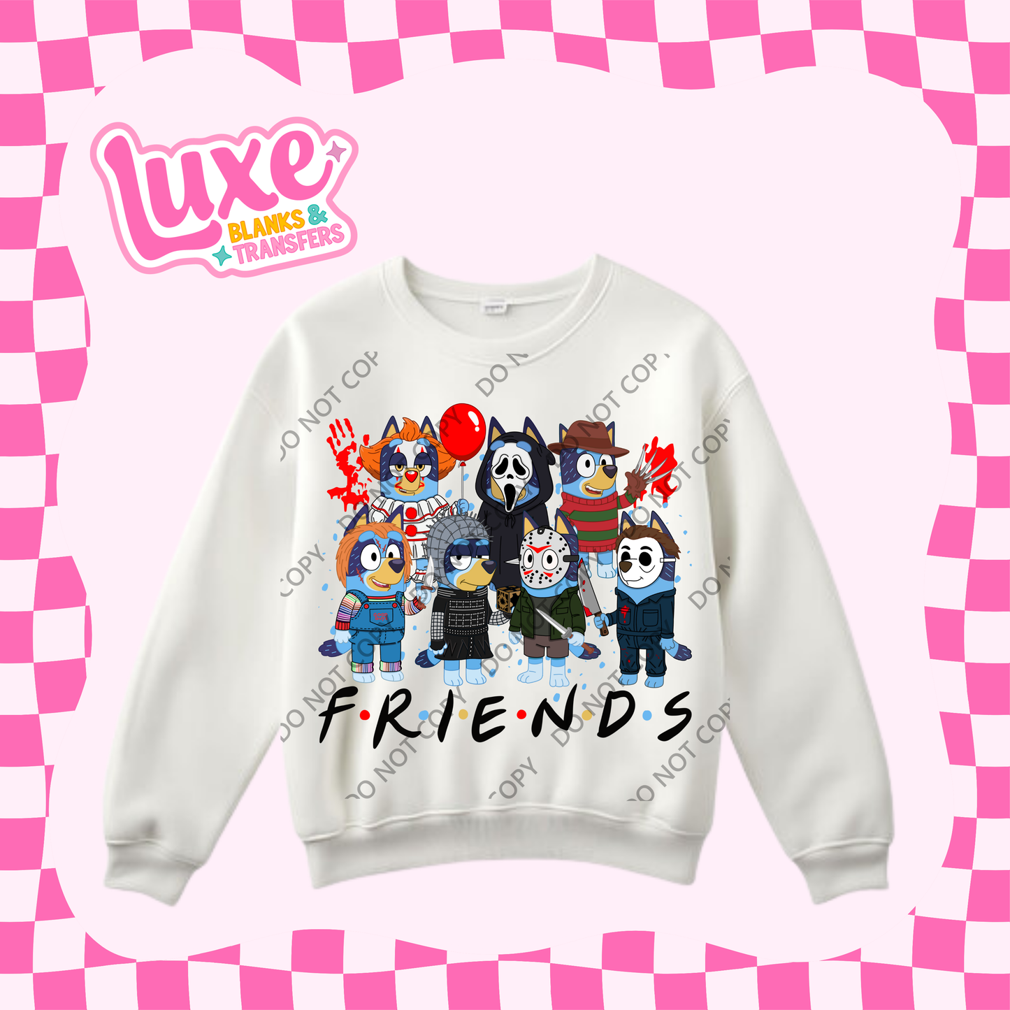 DTF Heat Transfer | Spooky Blue | #385