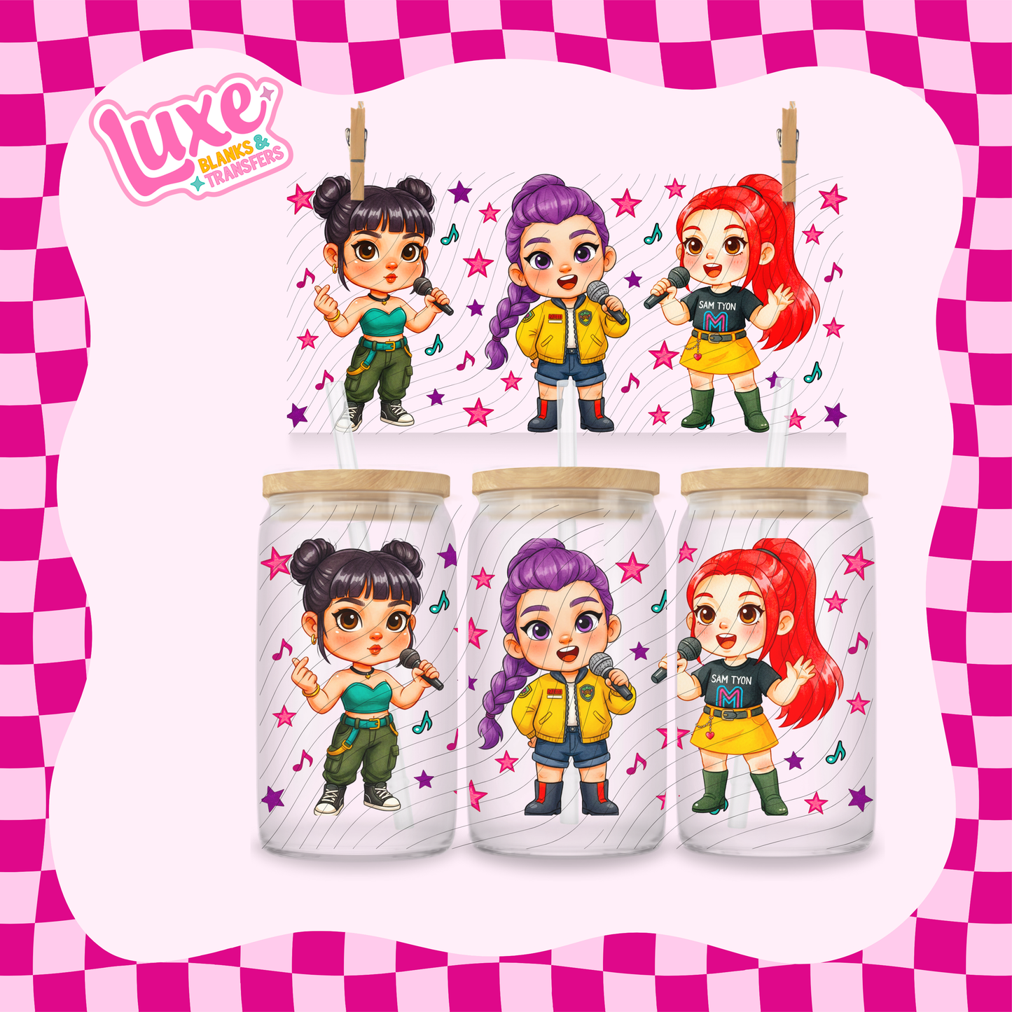 K-Pop Cute | 16oz UV DTF Wrap | #1724