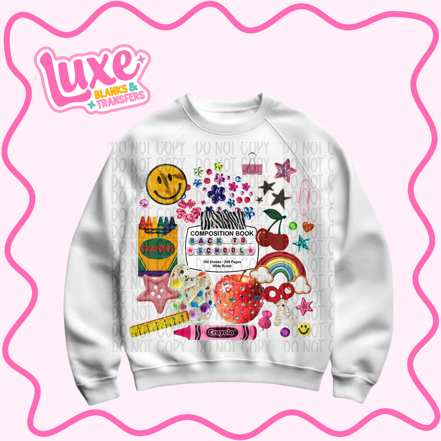 DTF Heat Transfer | Back To School Collage | #1381