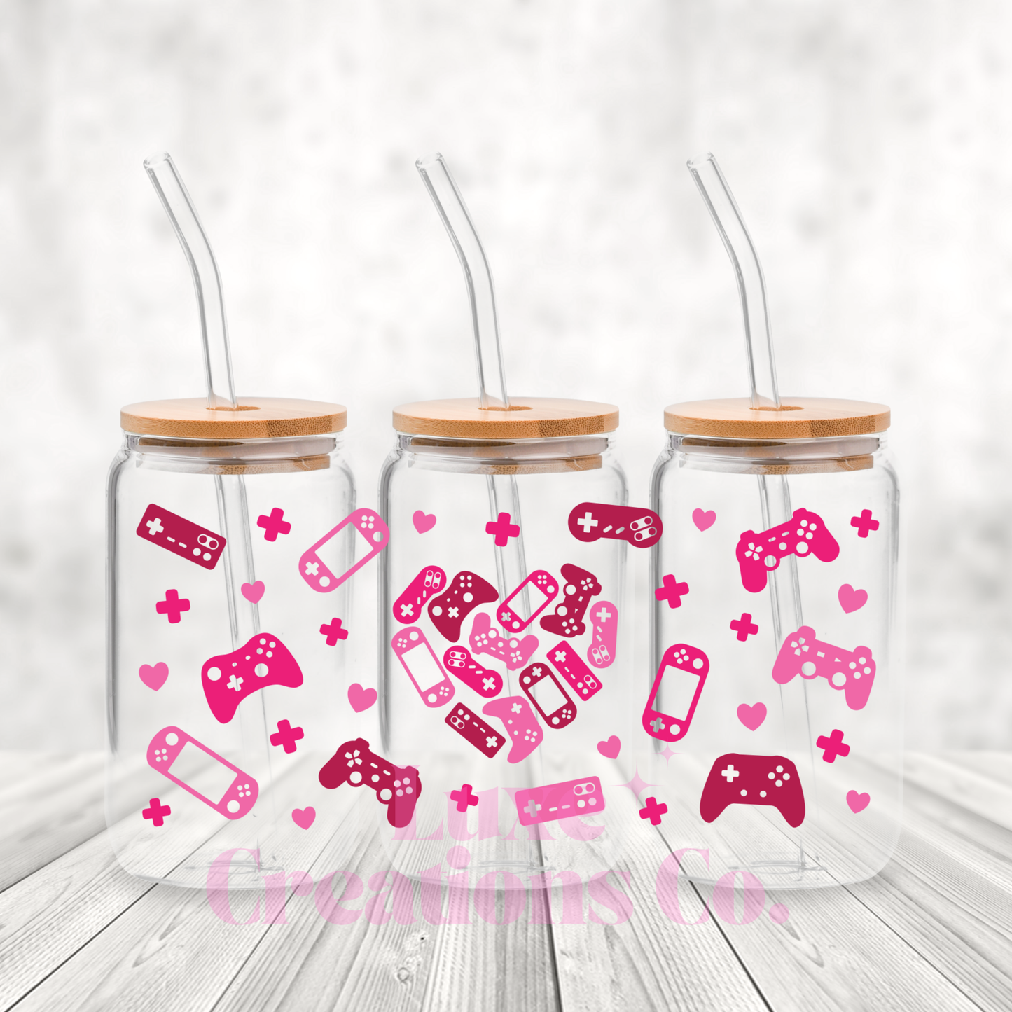 Pink Gamer UV DTF Wrap (#68)