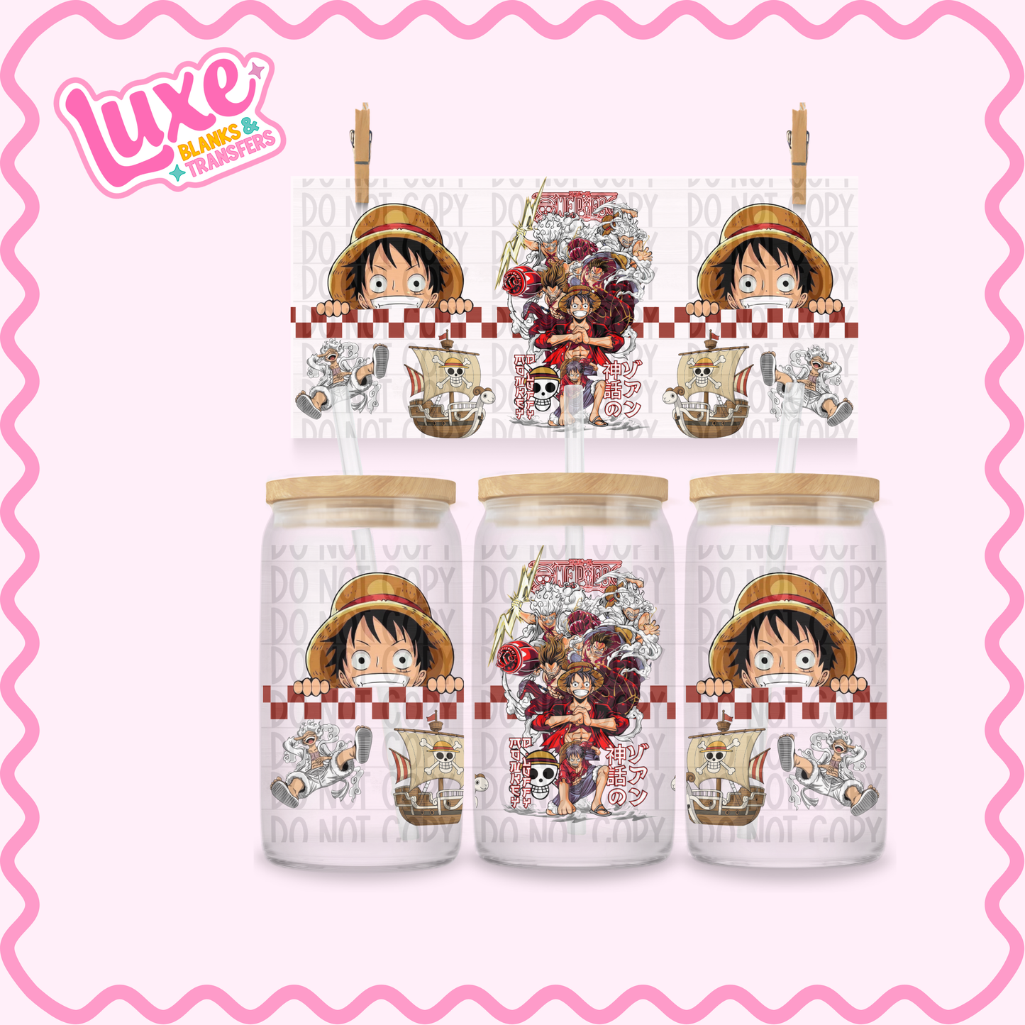 16oz UV DTF Wrap | Anime One | #2508