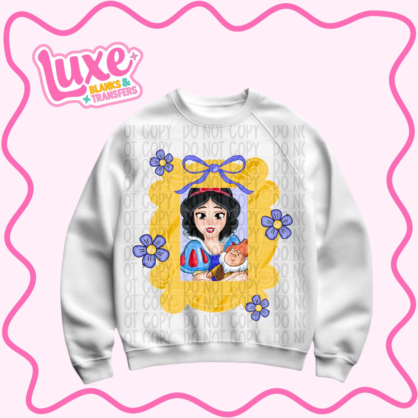 DTF Heat Transfer | Snow Princess Frame | #846
