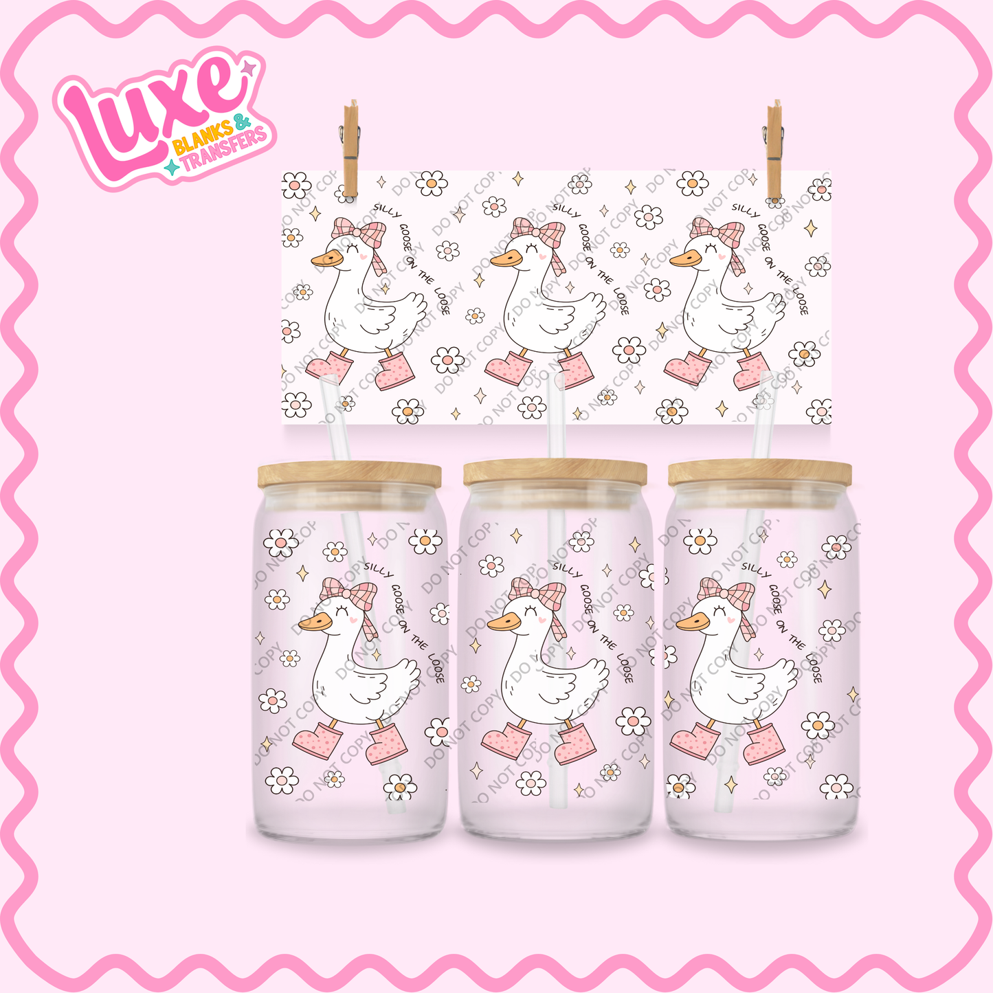 16oz UV DTF Wrap | Silly Goose | #2212