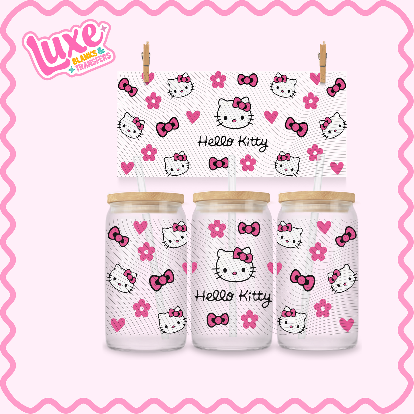 16oz UV DTF Wrap | HK Pink | #2998