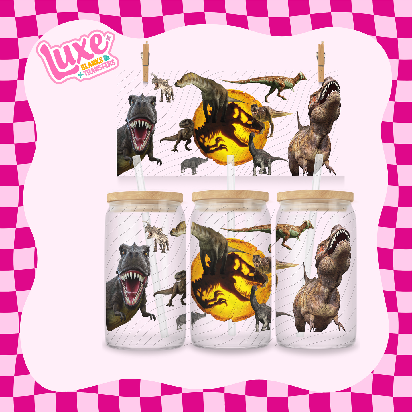 Jurassic Movie 2 | 16oz UV DTF Wrap | #1741