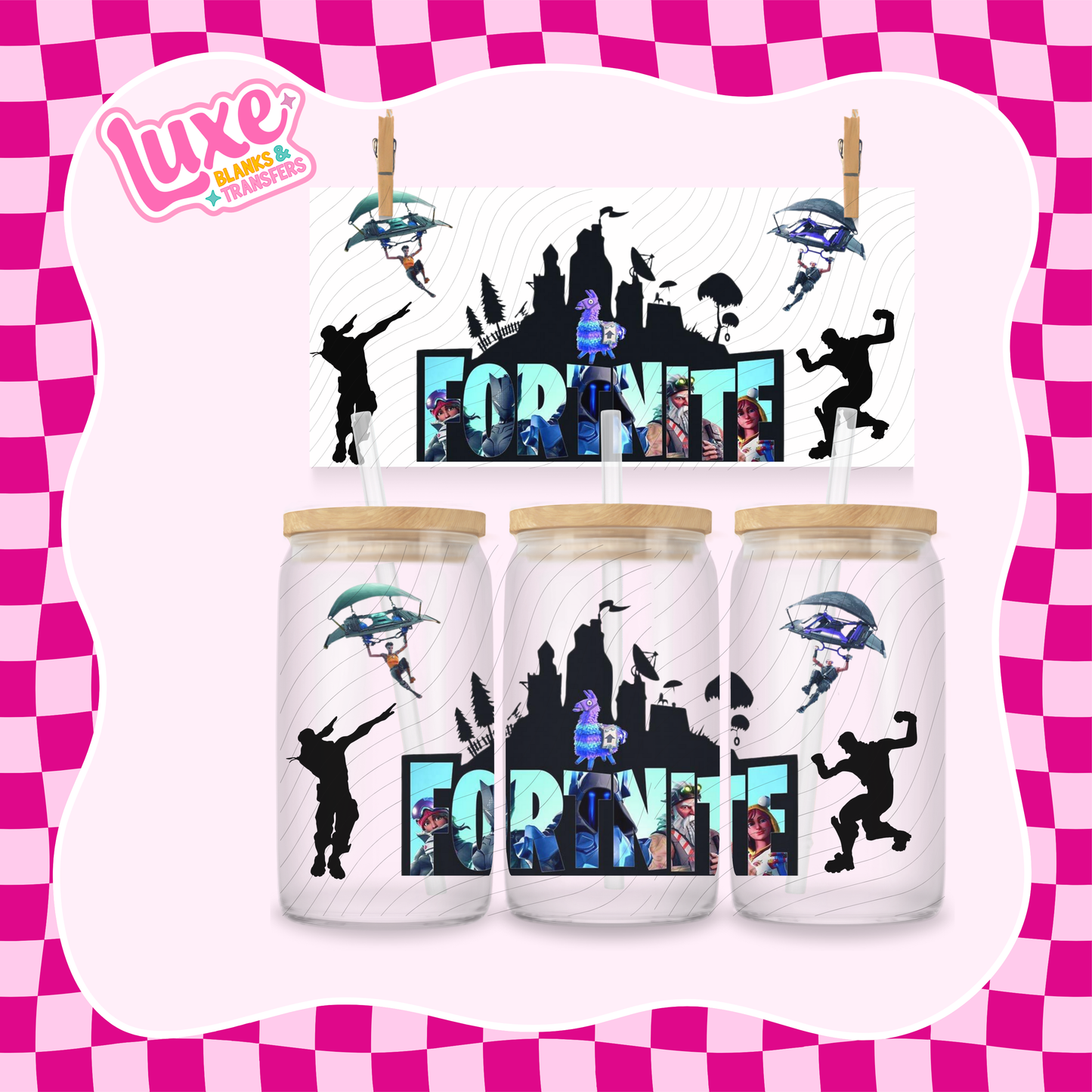 Fort Kids Game | UV DTF Wrap | #1242