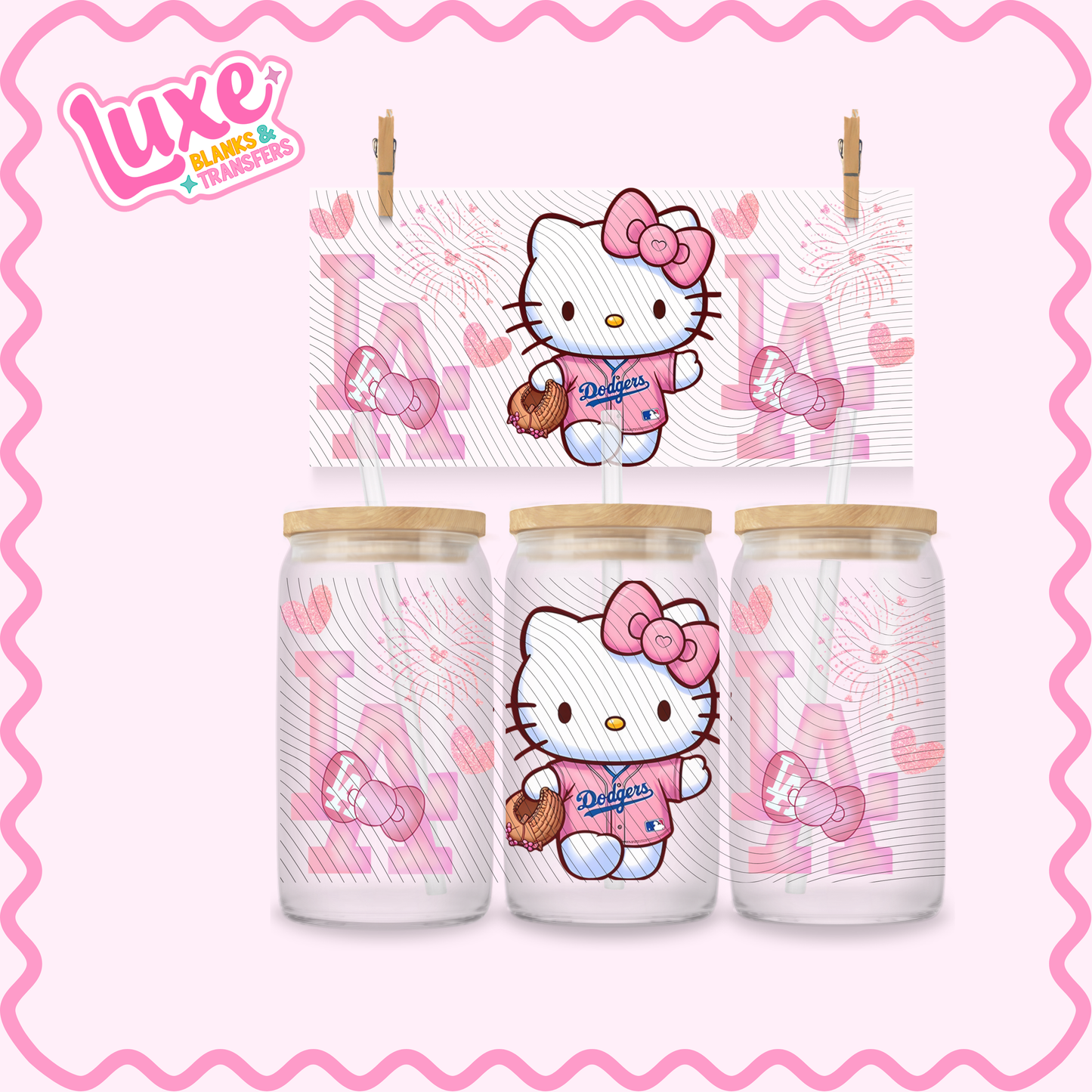 16oz UV DTF Wrap | Pink HK Sport | #3007