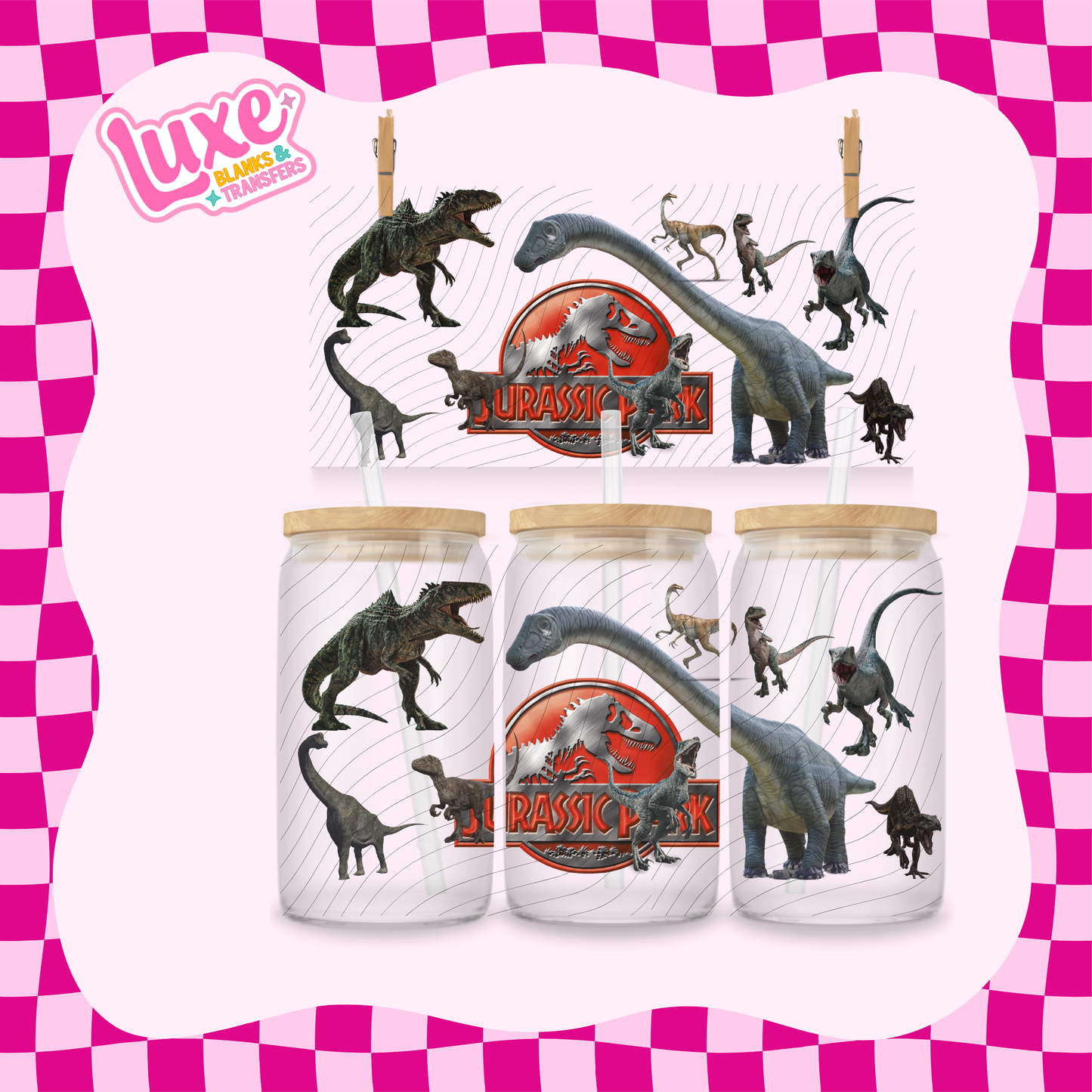 Jurassic Movie 4 | 16oz UV DTF Wrap | #1743