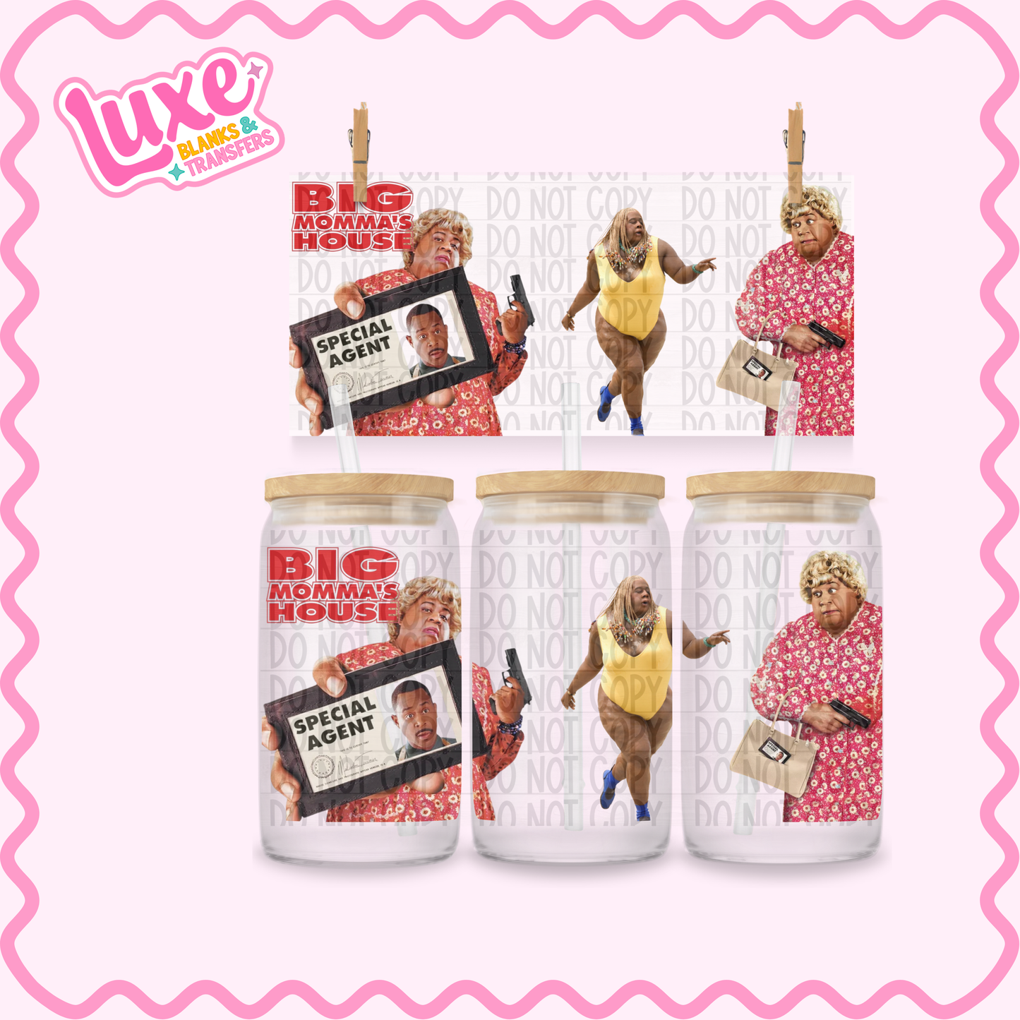 16oz UV DTF Wrap | Big Momma Movie | #2520