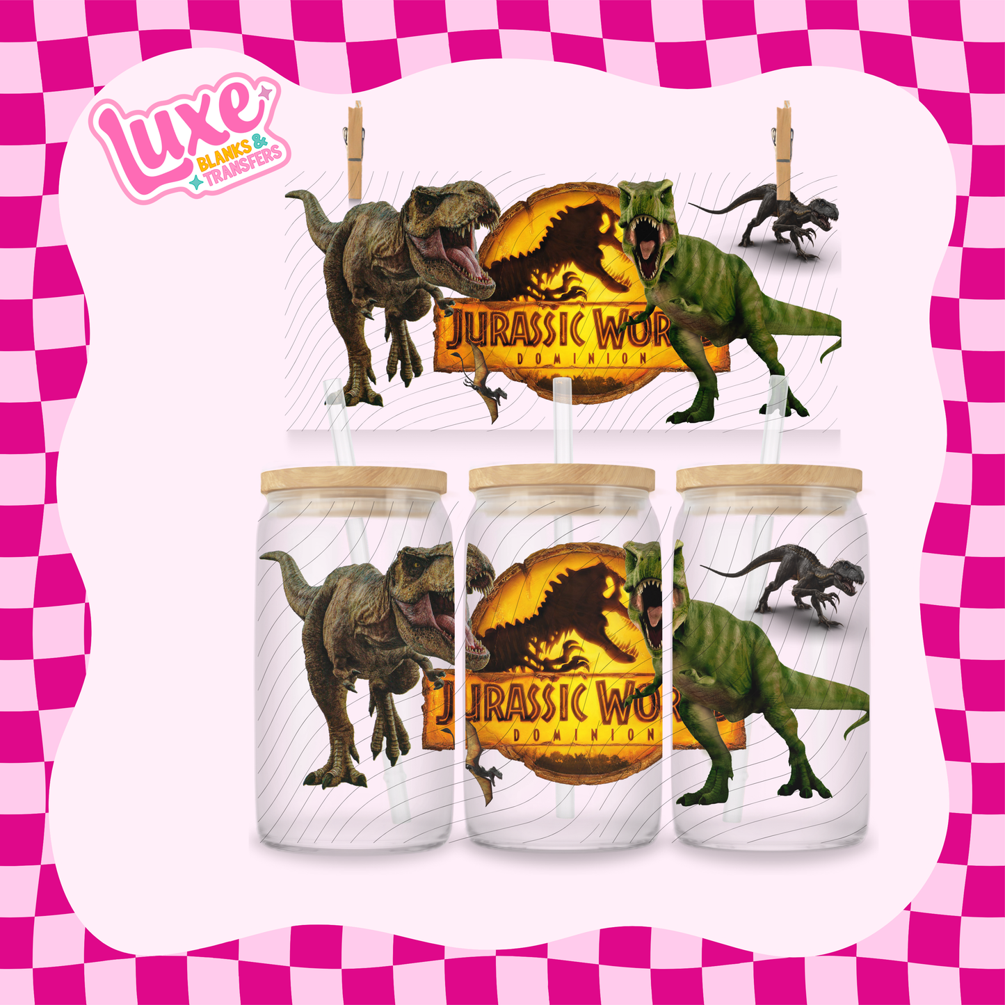 Jurassic Yellow | 16oz UV DTF Wrap | #1747