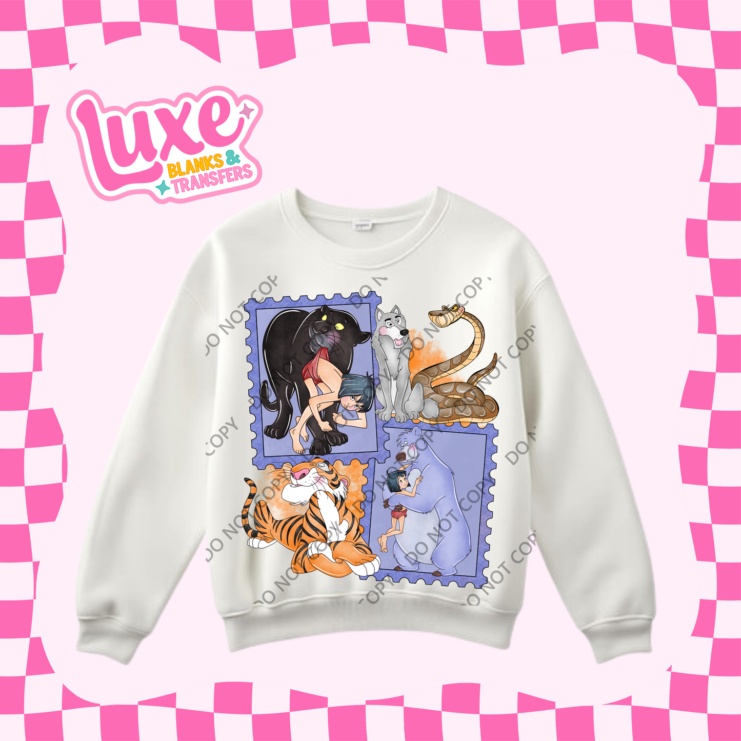 DTF Heat Transfer | Jungle Movie Stamps | #414