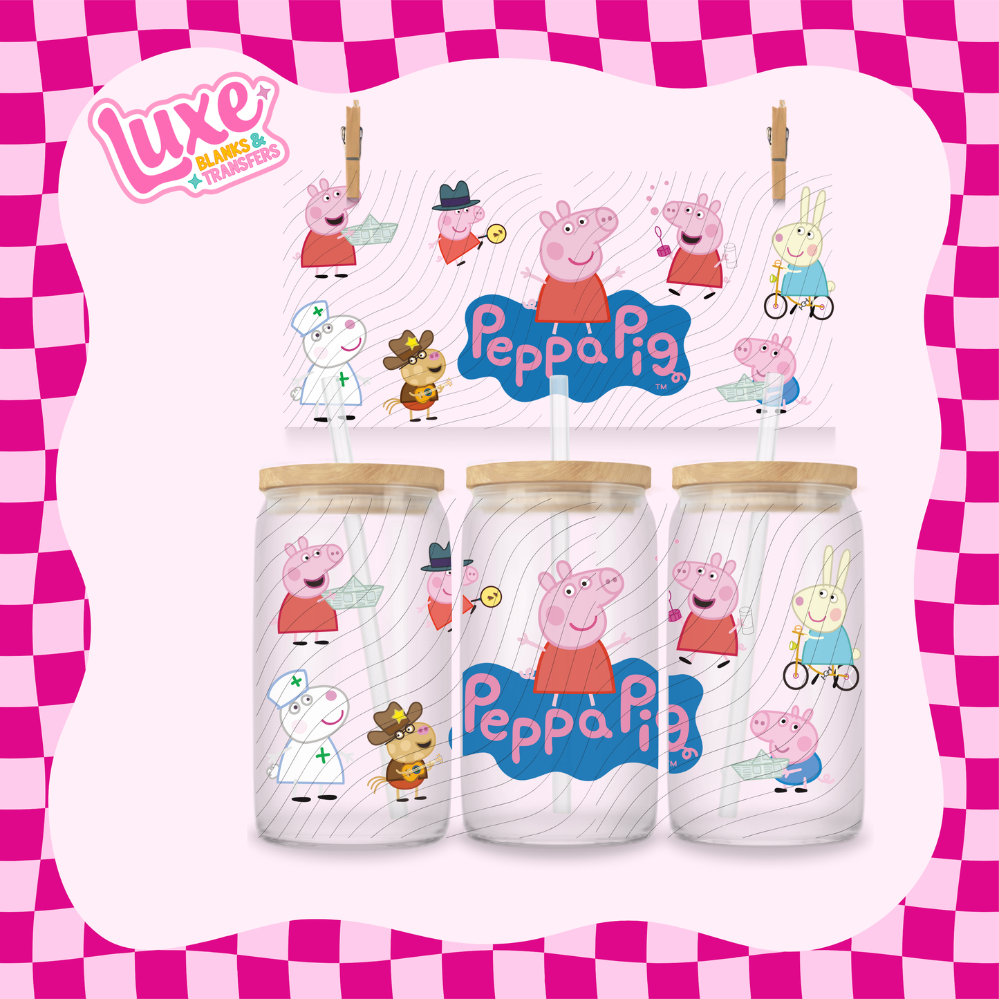 Peppa | 16oz UV DTF Wrap | #1752