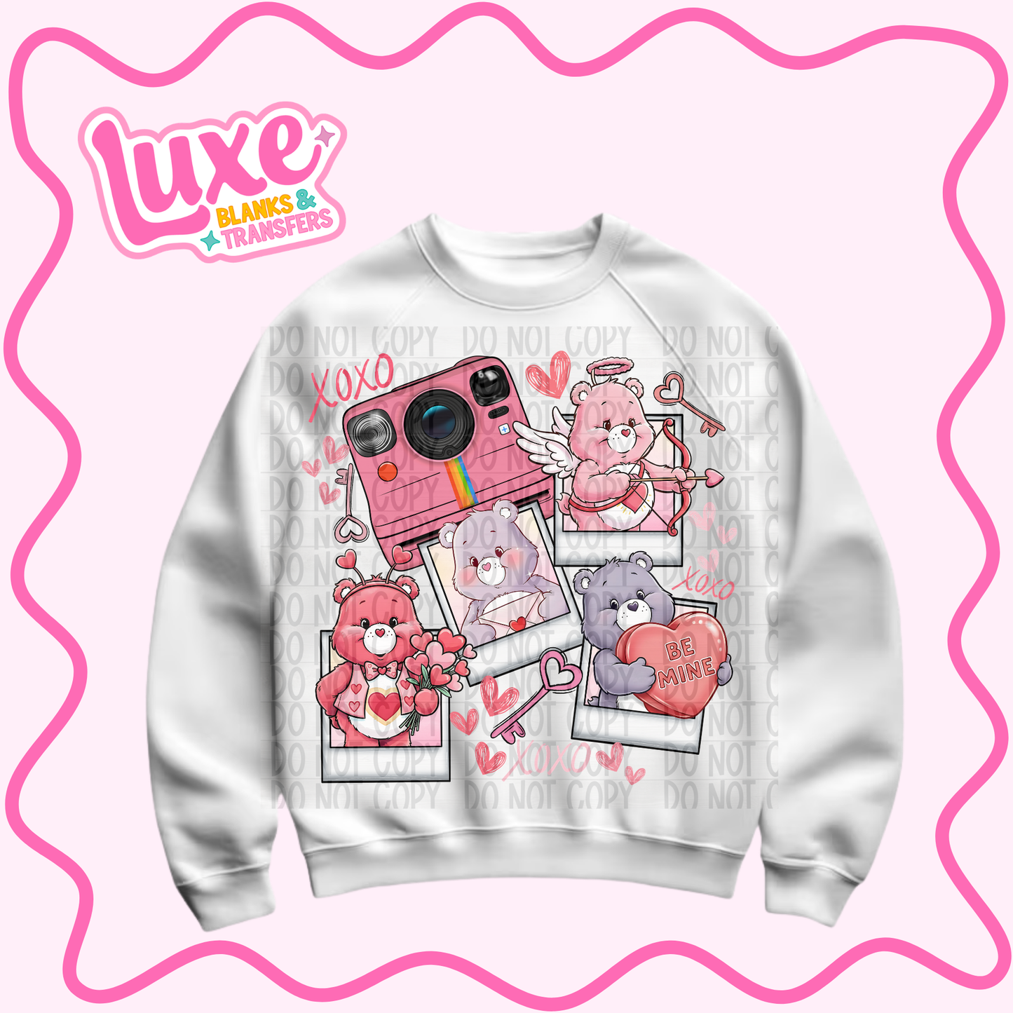 DTF Heat Transfer | CBear Hearts | #1408