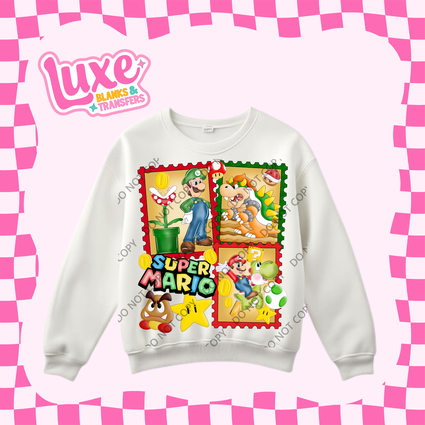 DTF Heat Transfer | Ma/rio Stamps | #420