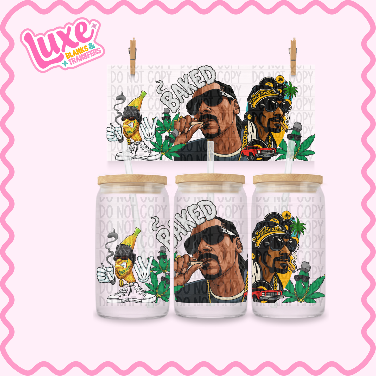 16oz UV DTF Wrap | Snoop 420 | #2537