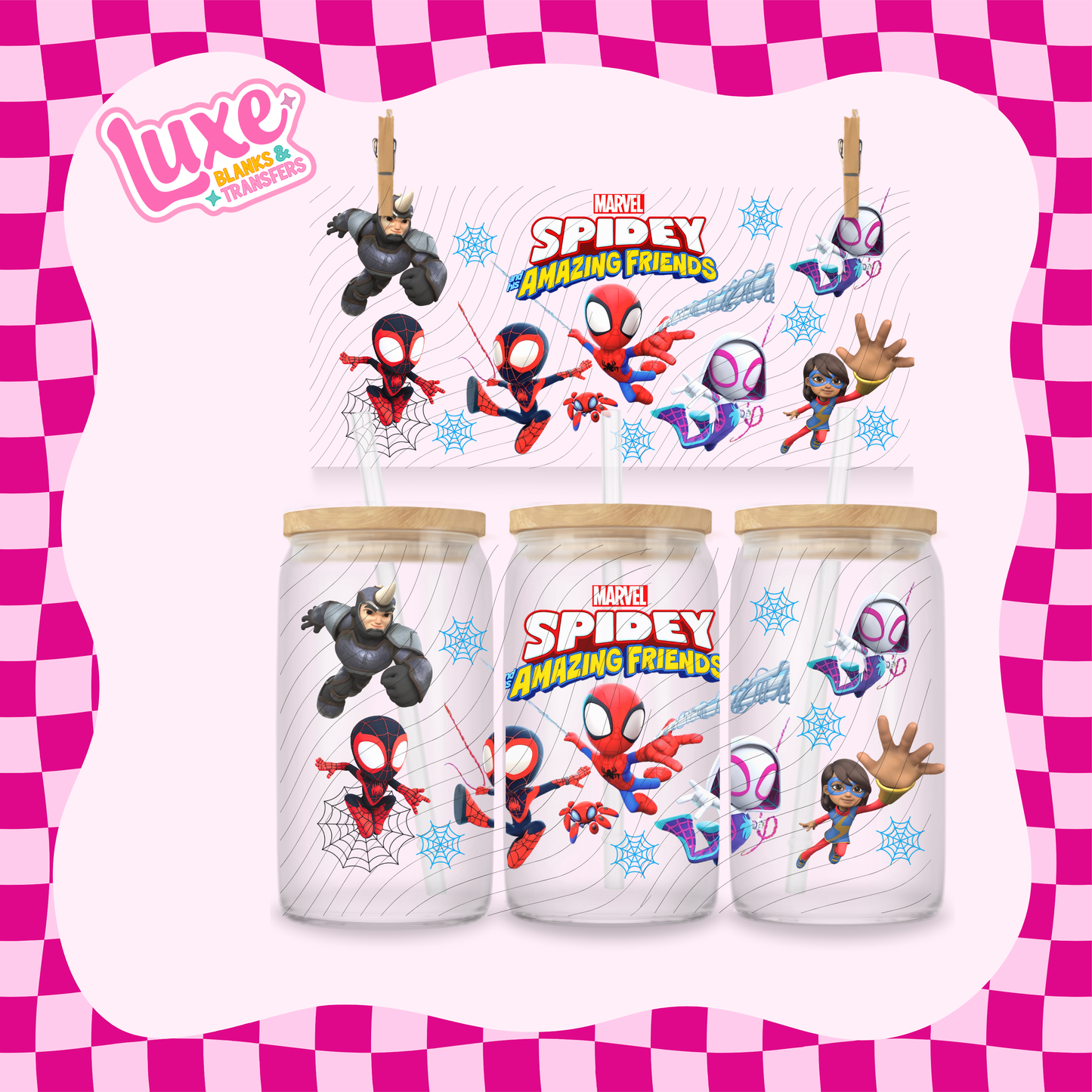 Spidey Friends | 16oz UV DTF Wrap | #1761