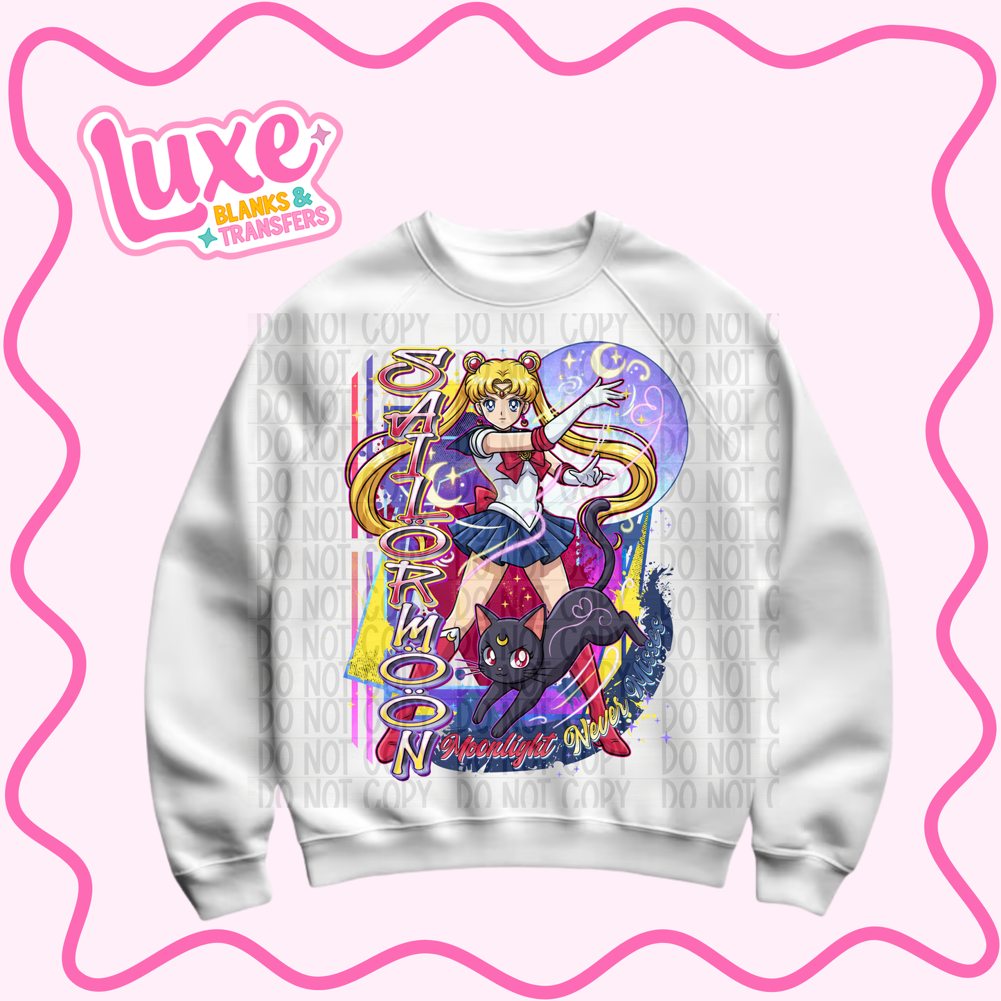 DTF Heat Transfer | Sailor Anime | #876