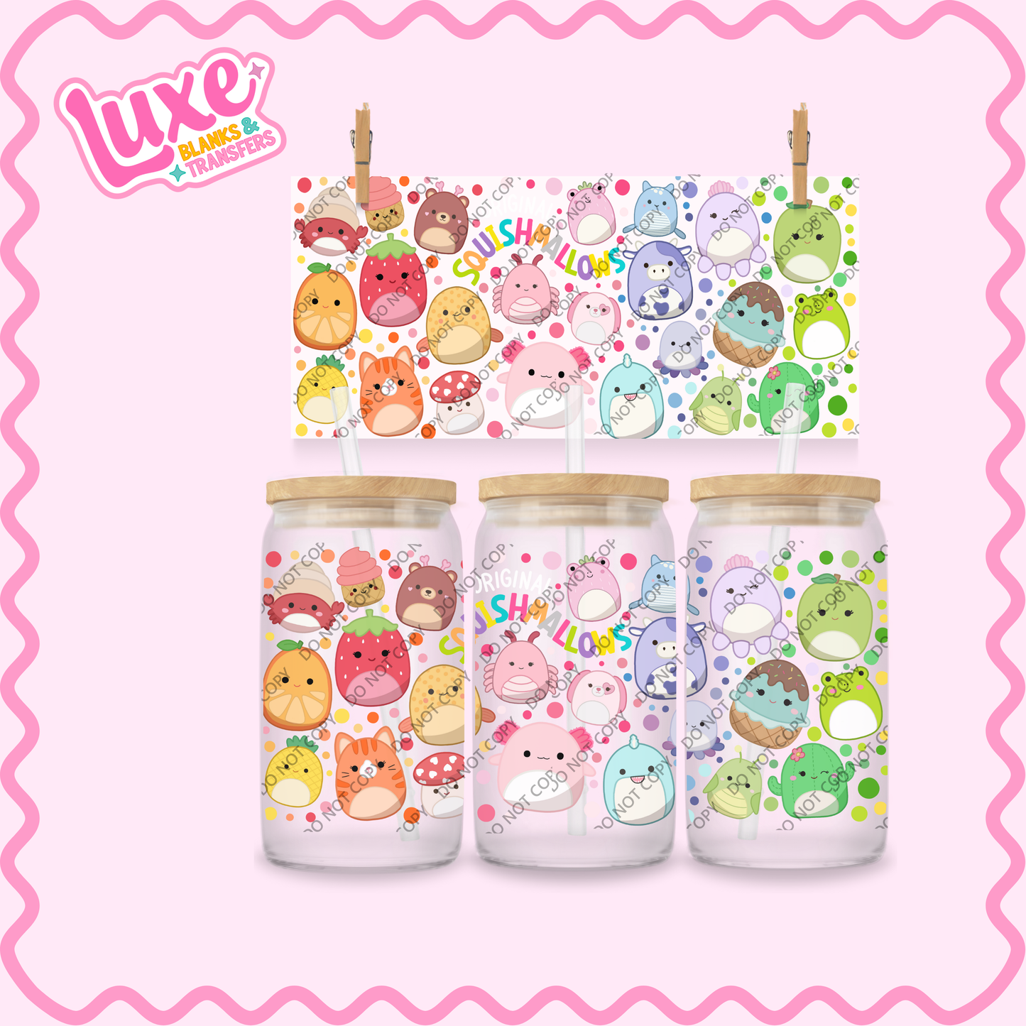 16oz UV DTF Wrap | Squish Toys Kids | #2241