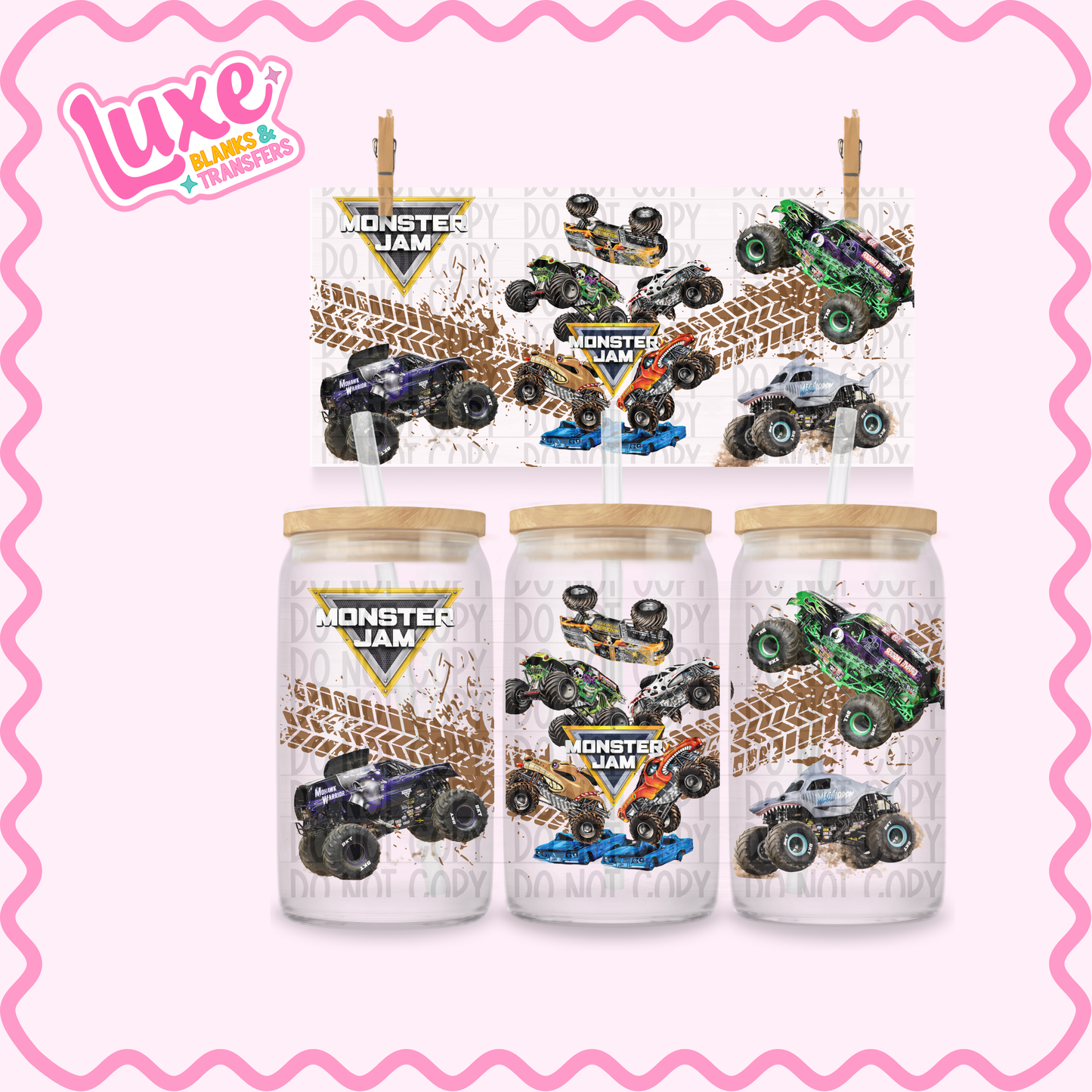 16oz UV DTF Wrap | Monster Jam | #2542