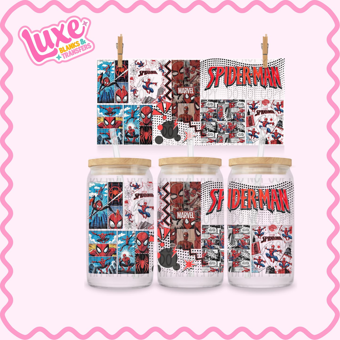 16oz UV DTF Wrap | Spidey | #2543