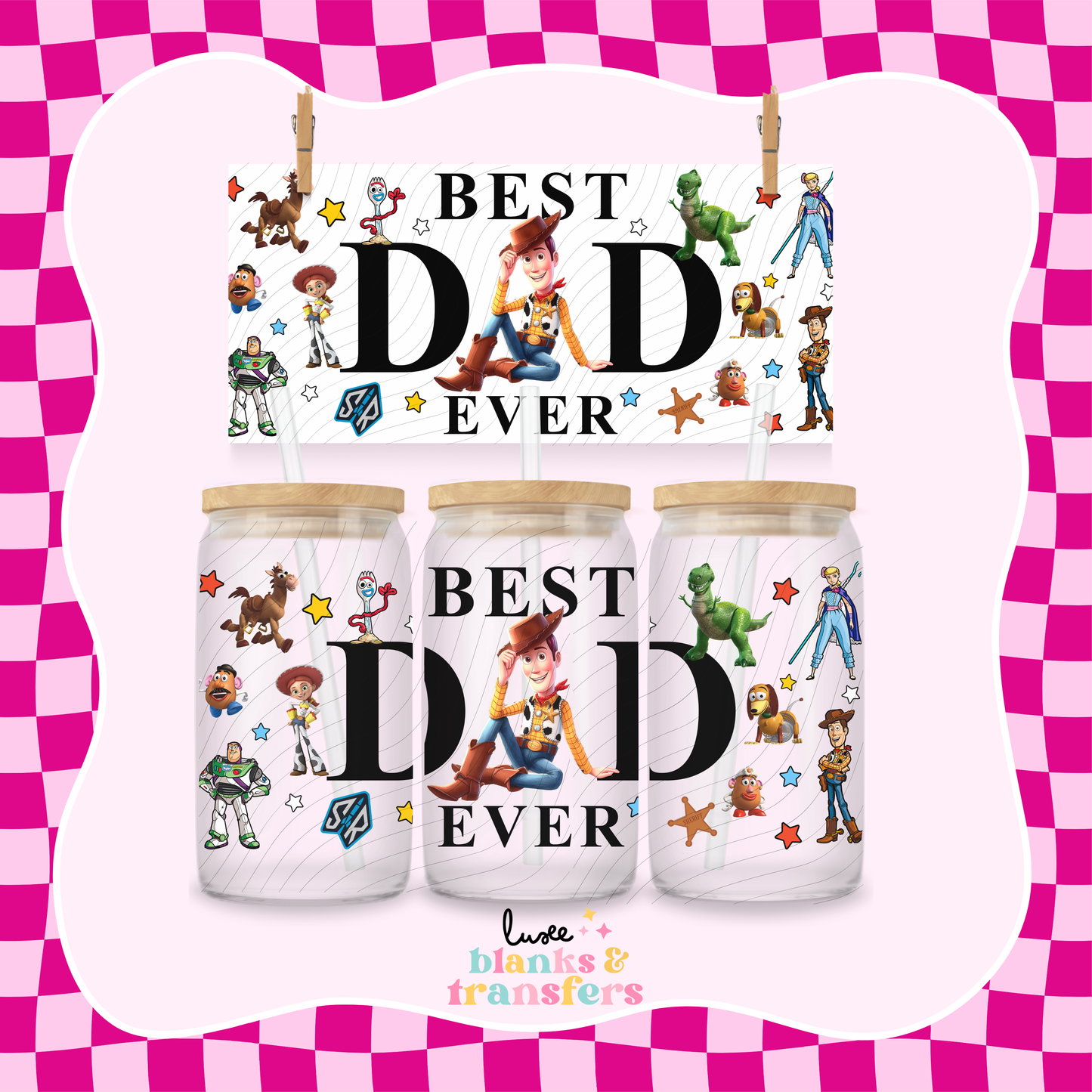 Best Dad 22 UV DTF Wrap (#422)