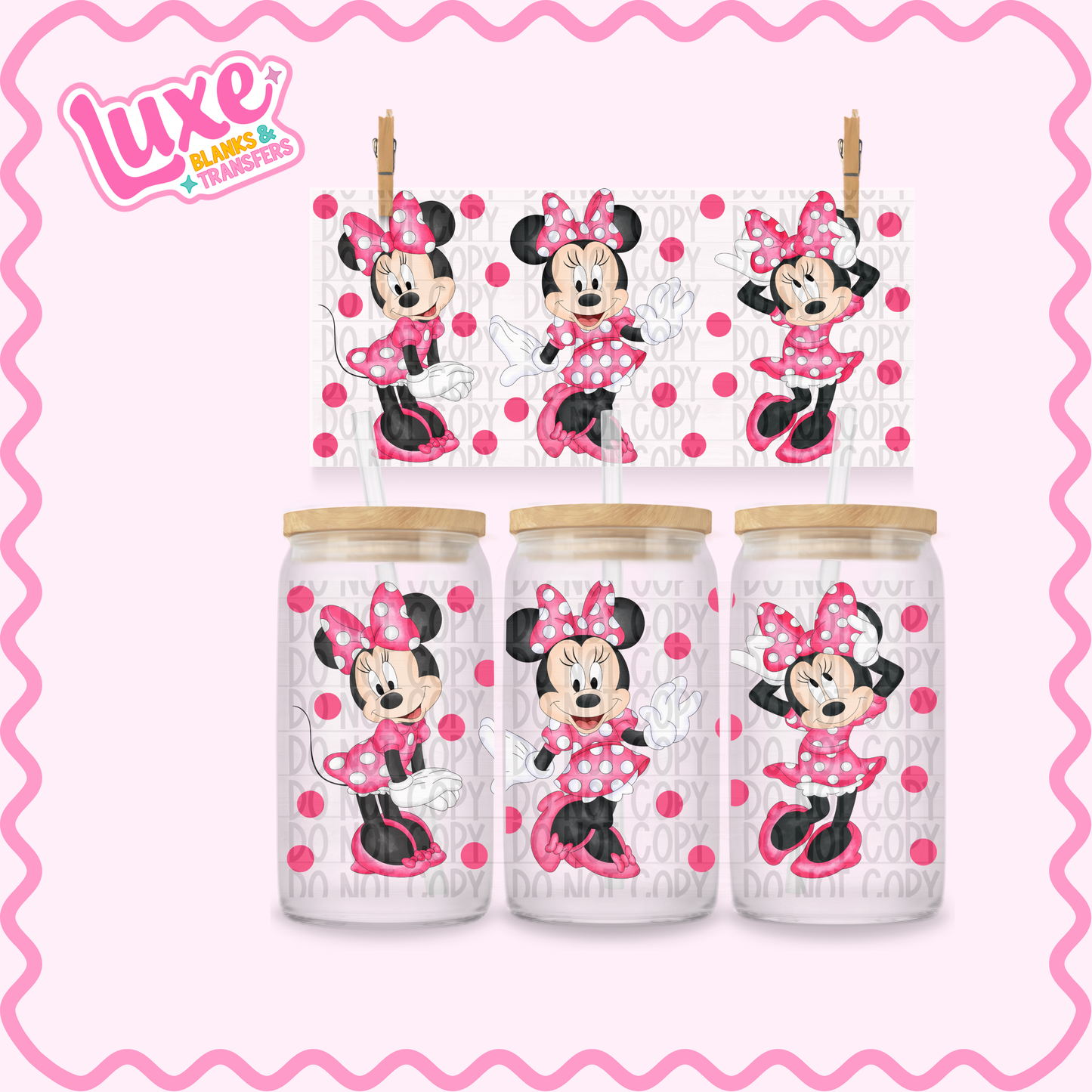 16oz UV DTF Wrap | Min. Mouse | #3515