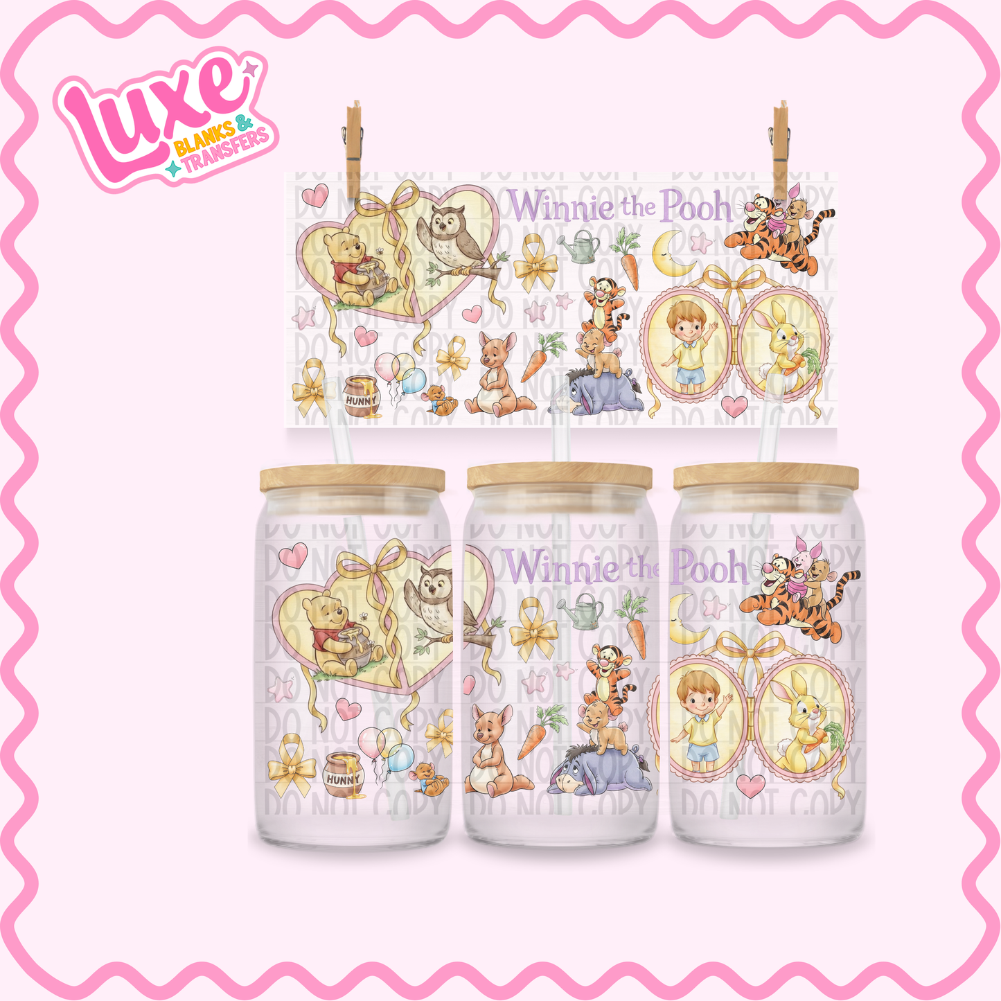 16oz UV DTF Wrap | Cutesy Win | #2545