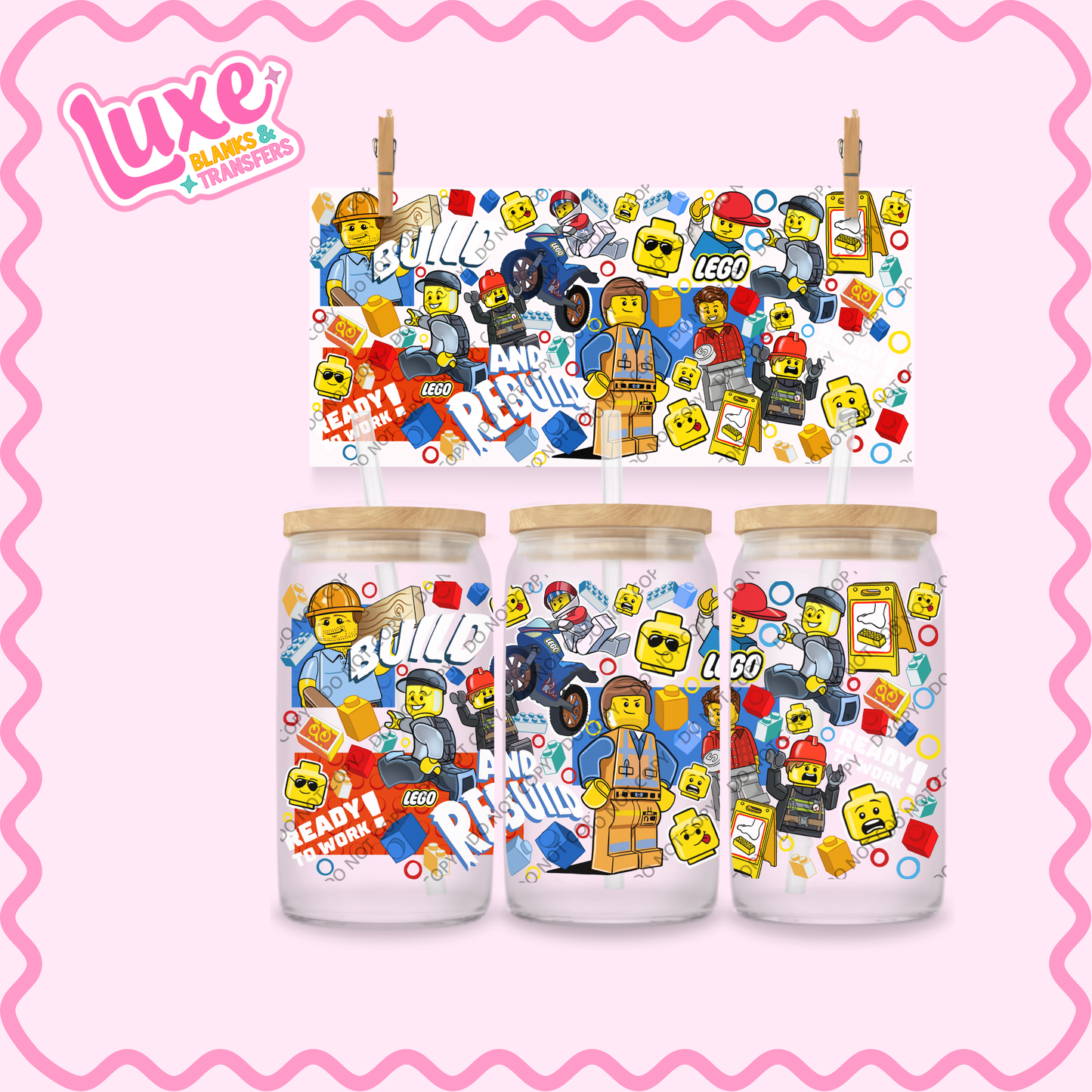 16oz UV DTF Wrap | Lego | #2247