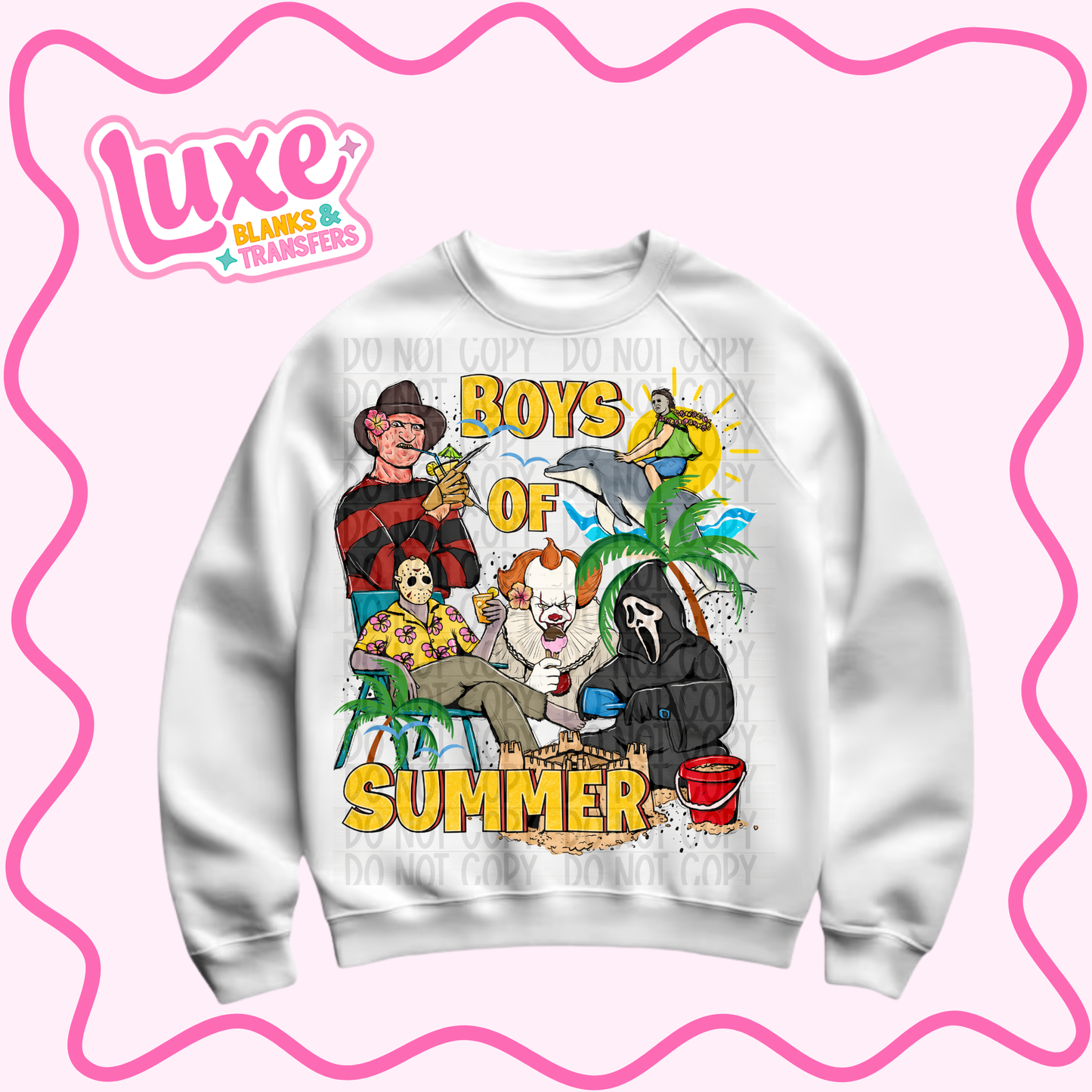 DTF Heat Transfer | Spooky Boys of Summer | #1424