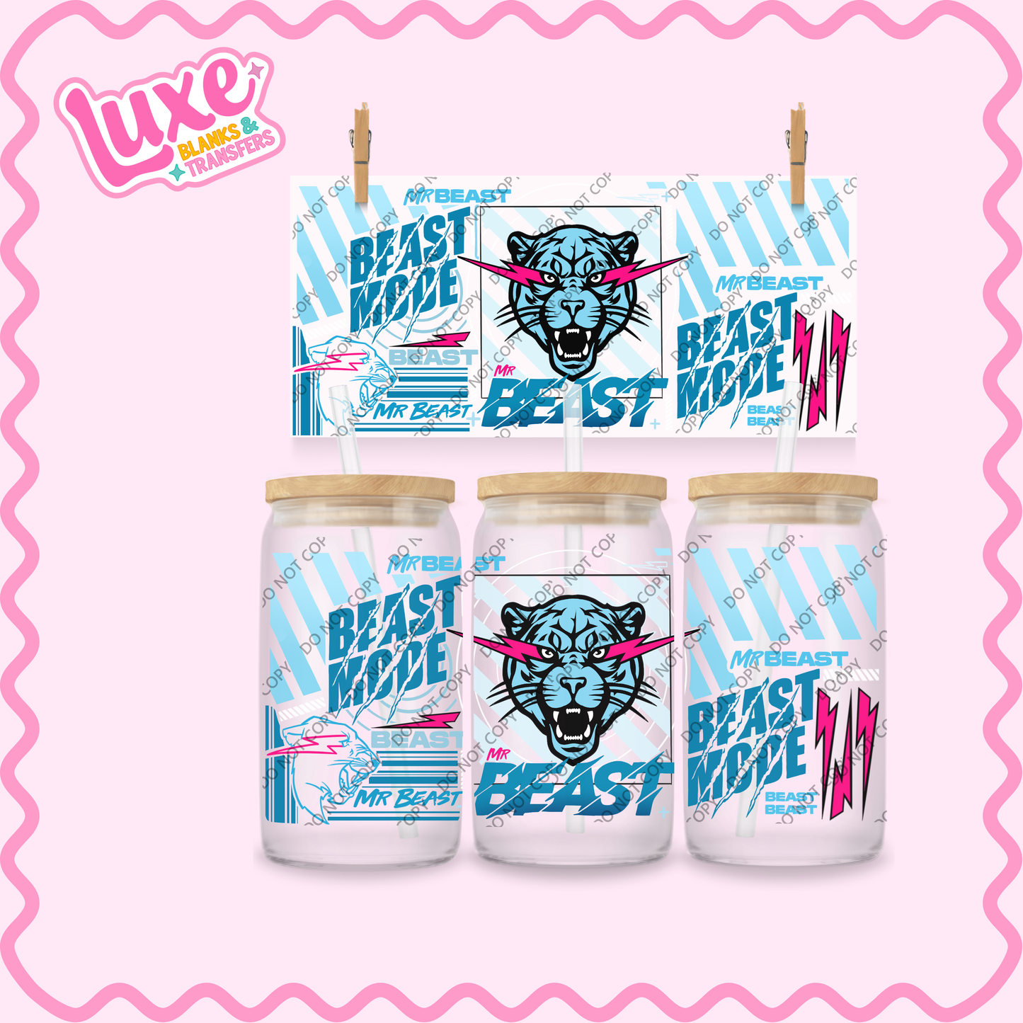 16oz UV DTF Wrap | Mr Beast | #2248