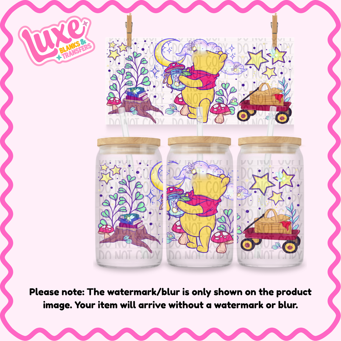 16oz UV DTF Wrap | Whimsy P00h | #3998