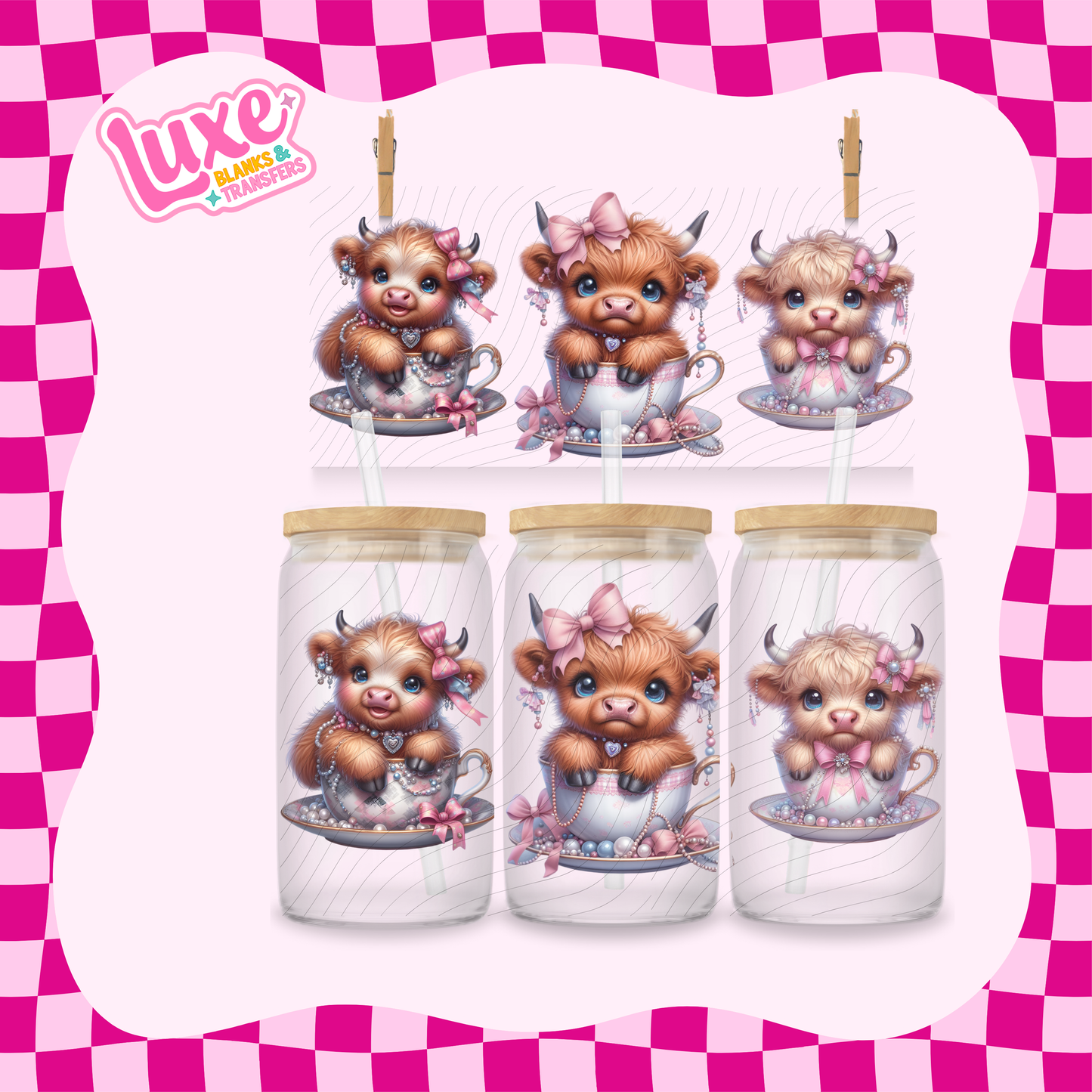 Highland Teacup 2 | 16oz UV DTF Wrap | #1630