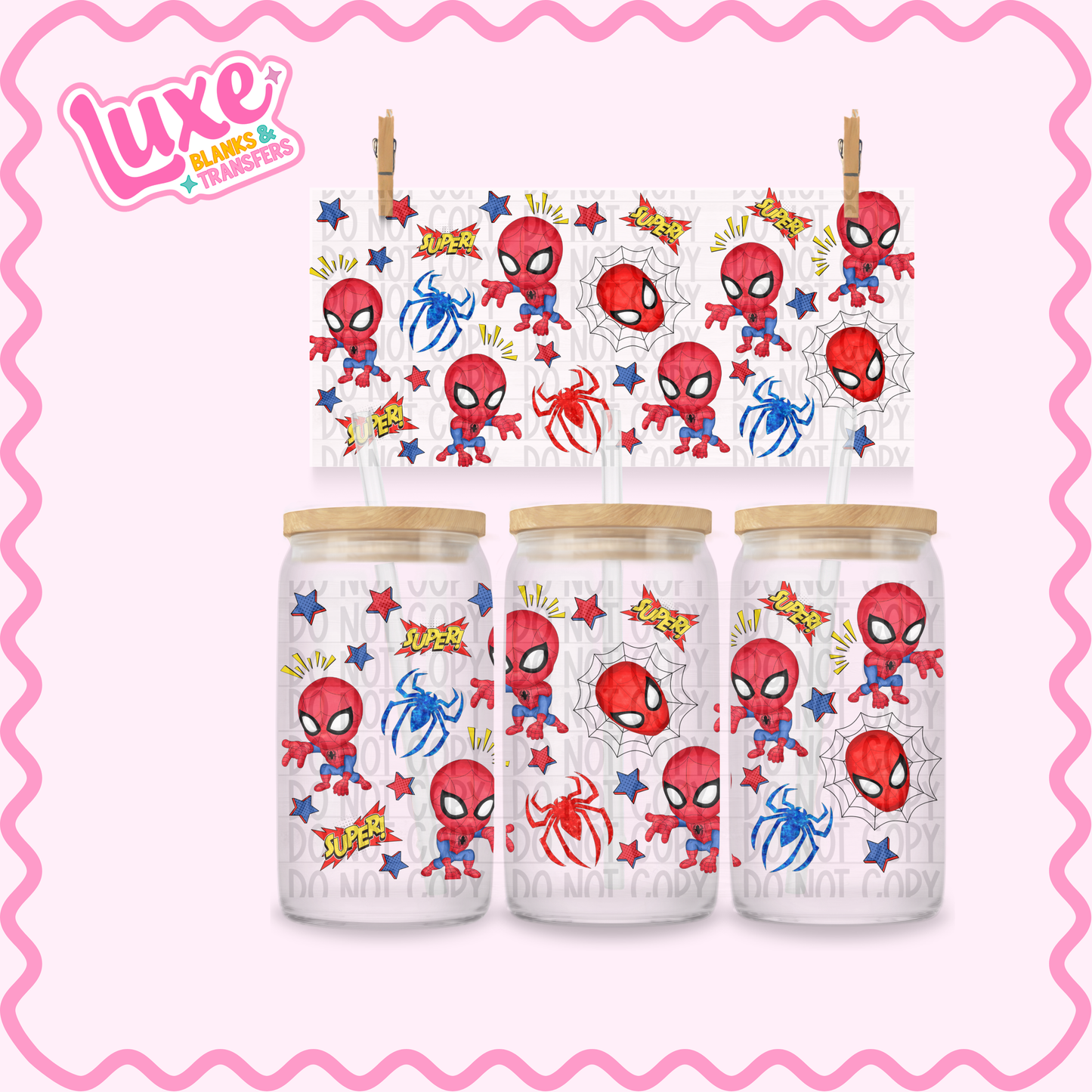 16oz UV DTF Wrap | Spidey | #3526