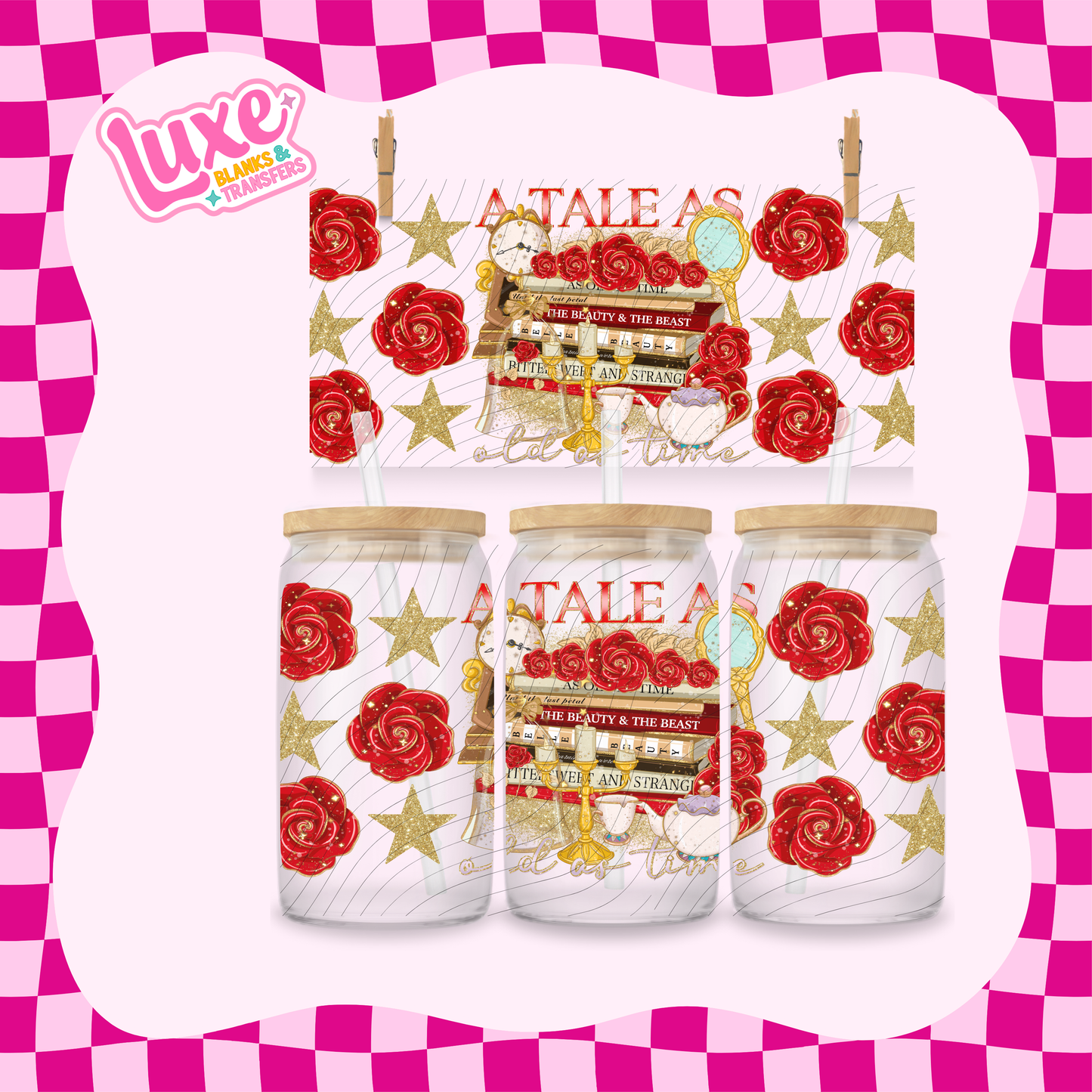 Tale As Old As Time | 16oz UV DTF Wrap | #1775