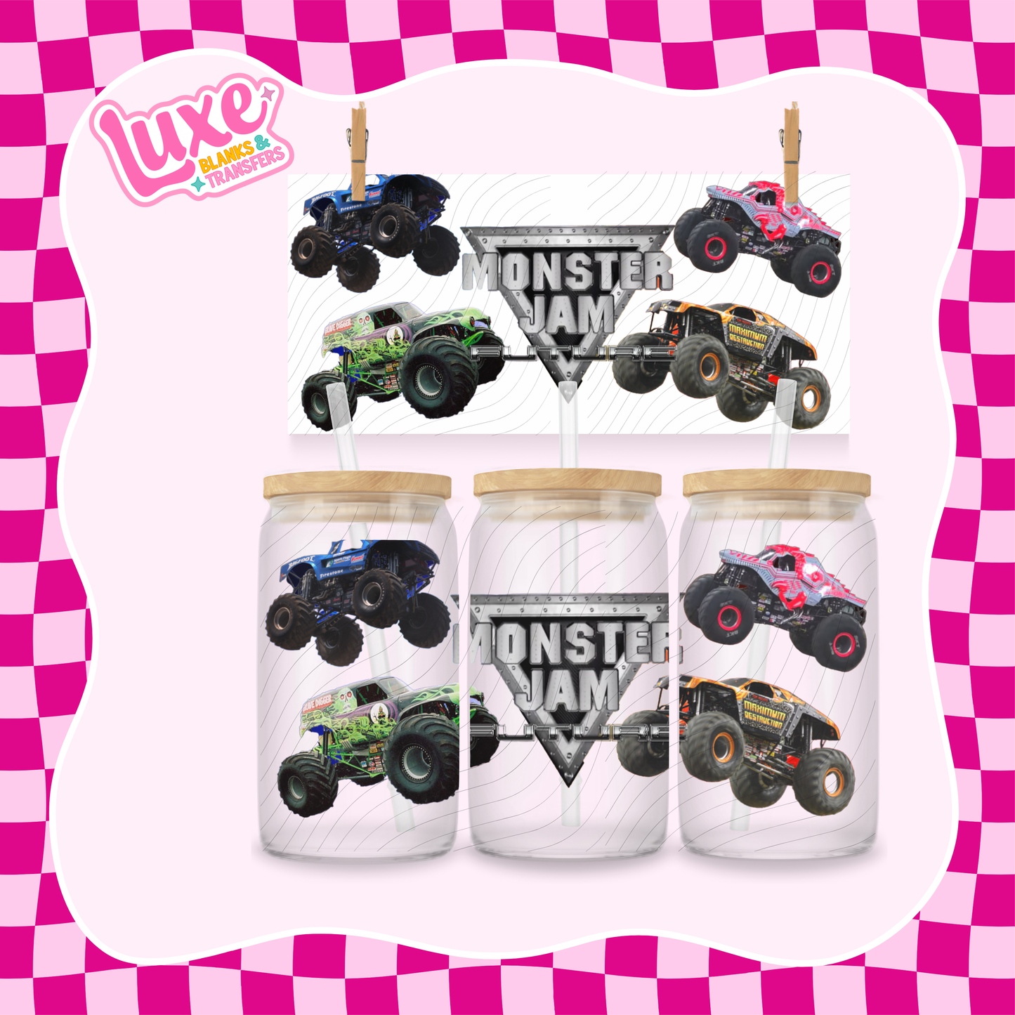 Monster Jam | 16oz UV DTF Wrap | #1282