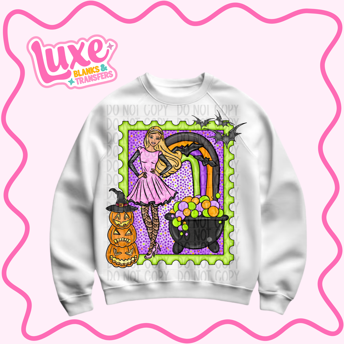 DTF Heat Transfer | BGirl Spooky Stamp | #1435