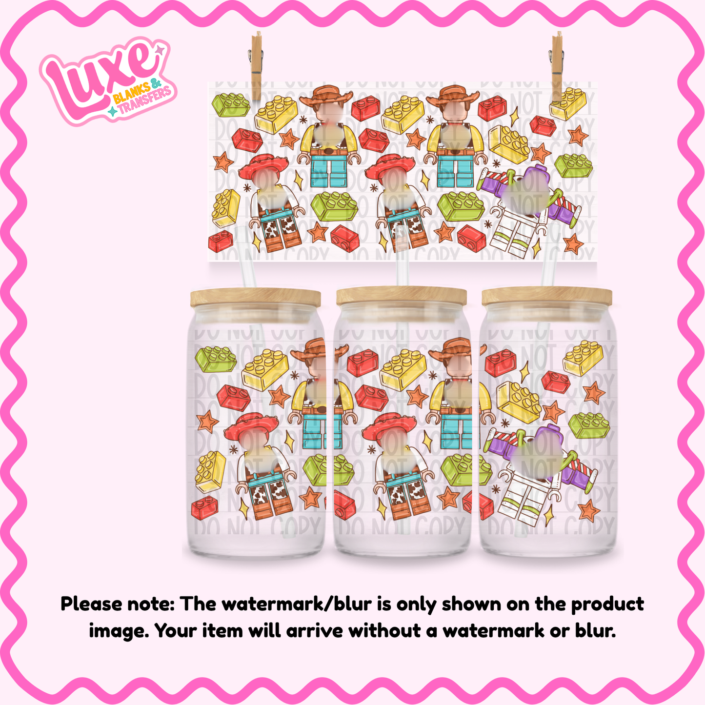 16oz UV DTF Wrap | Blocks T0ys | #2159