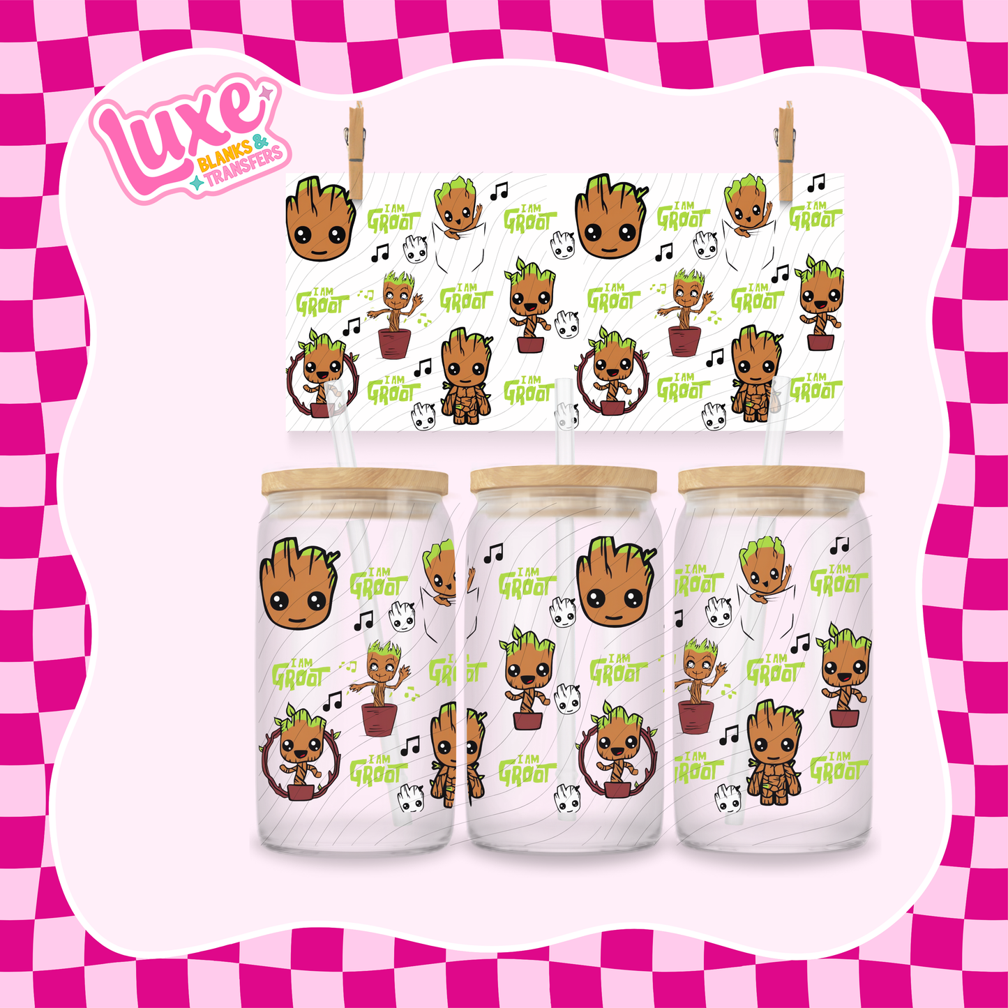 I Am Gr00t | 16oz UV DTF Wrap | #1283