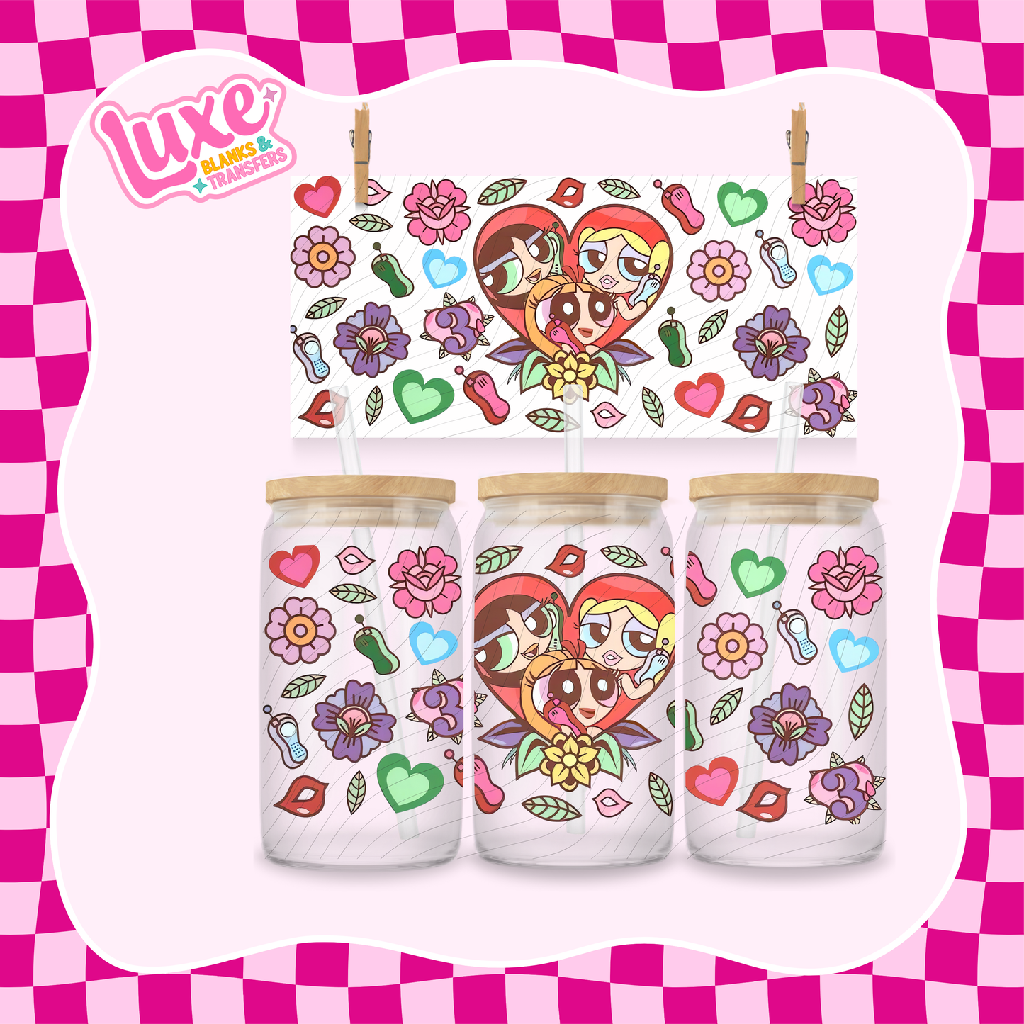 PPG Cutesy | 16oz UV DTF Wrap | #1286