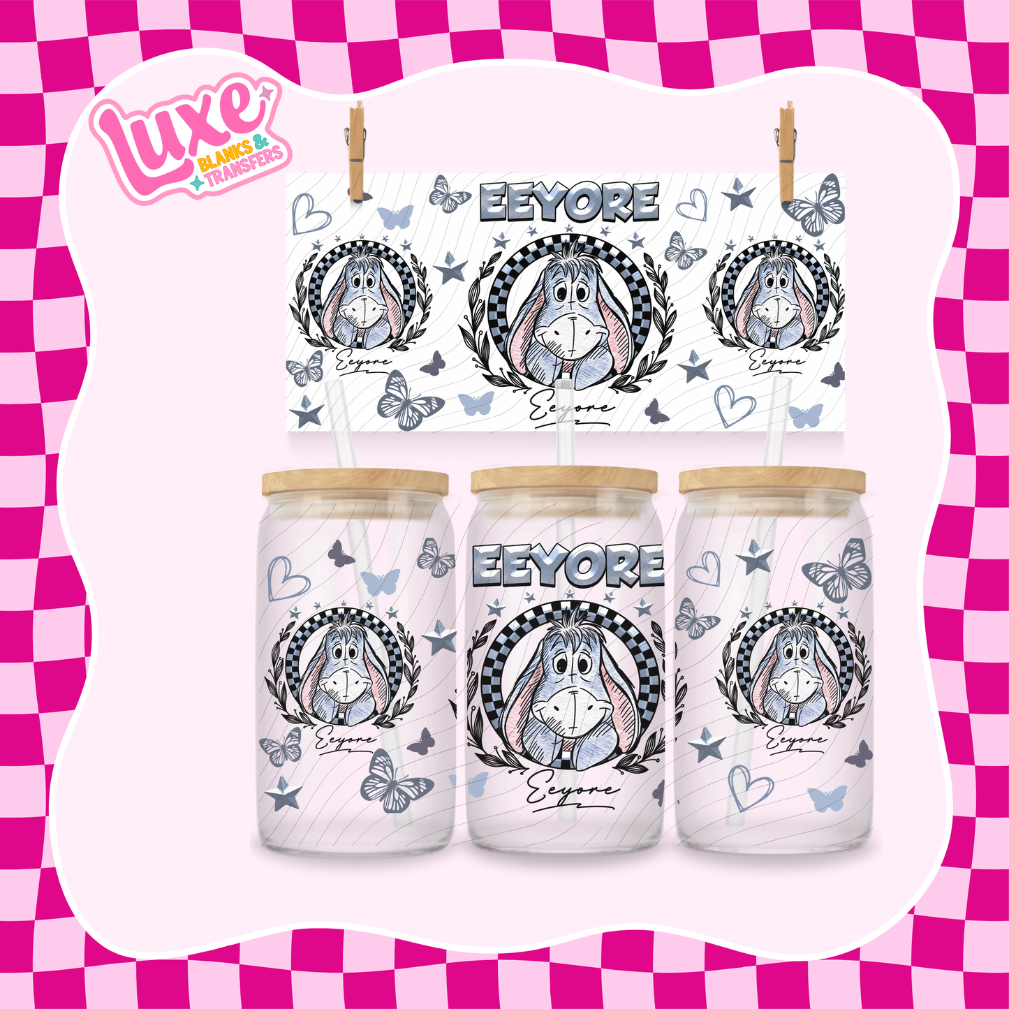 Donkey Vintage | 16oz UV DTF Wrap | #1292