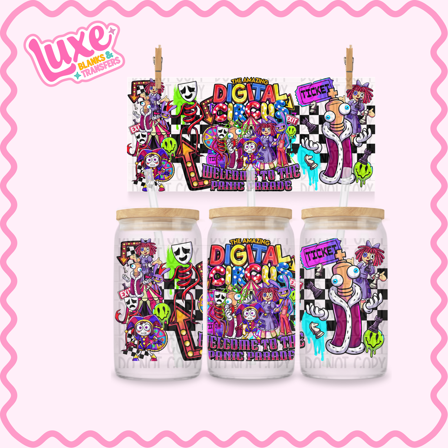 16oz UV DTF Wrap | Amazing Digital Circus | #3542