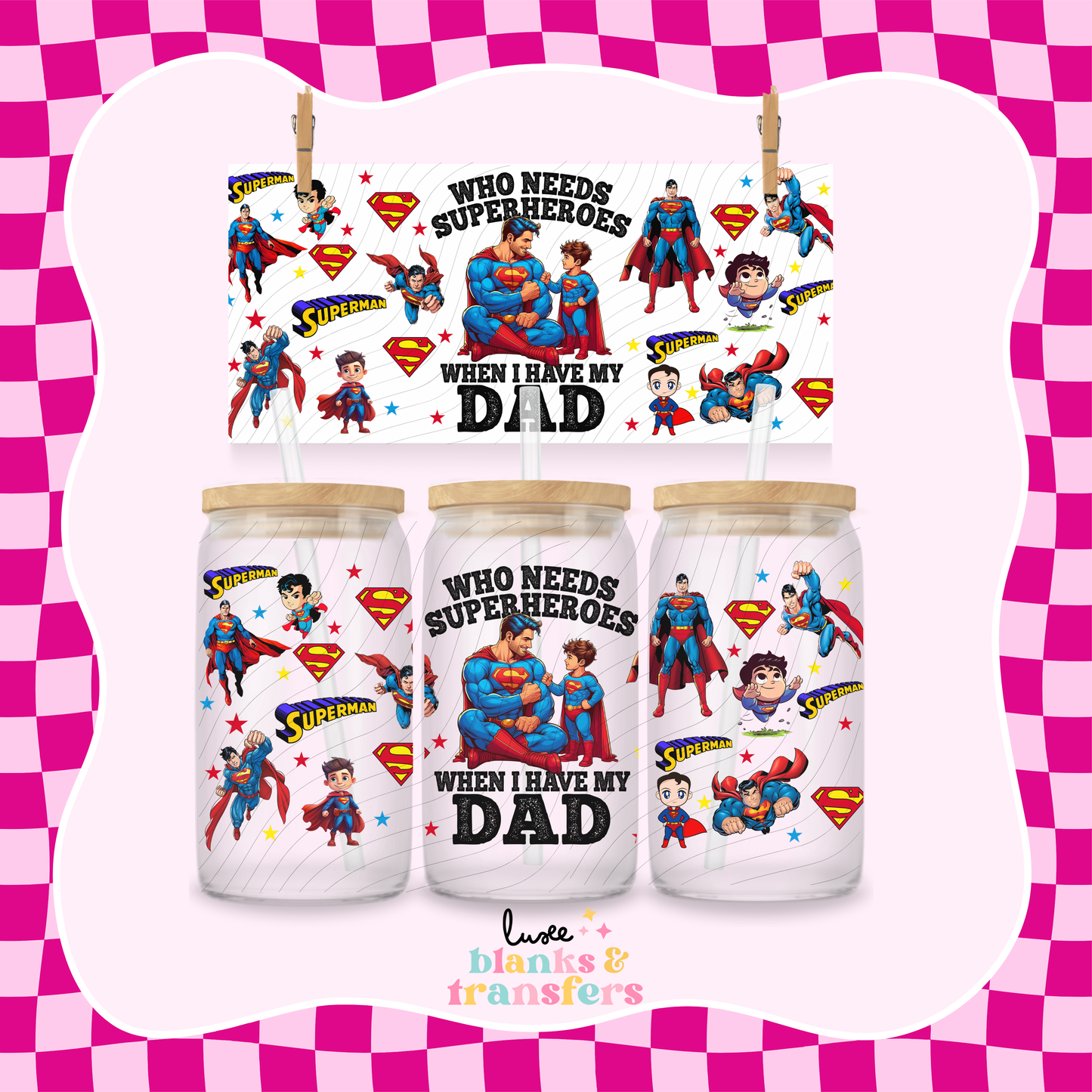 Super Dad UV DTF Wrap (#433)