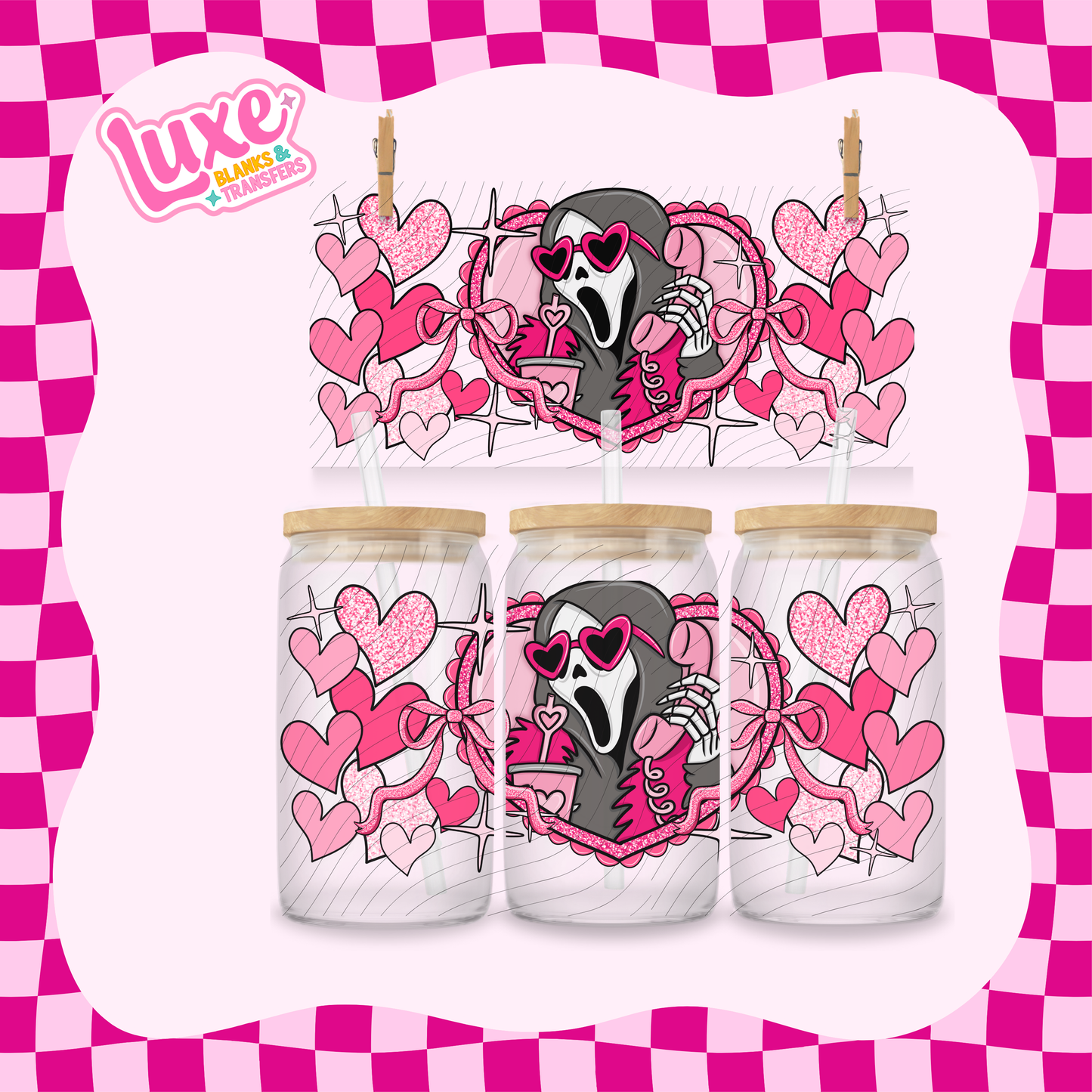 GF Hearts | 16oz UV DTF Wrap | #1786