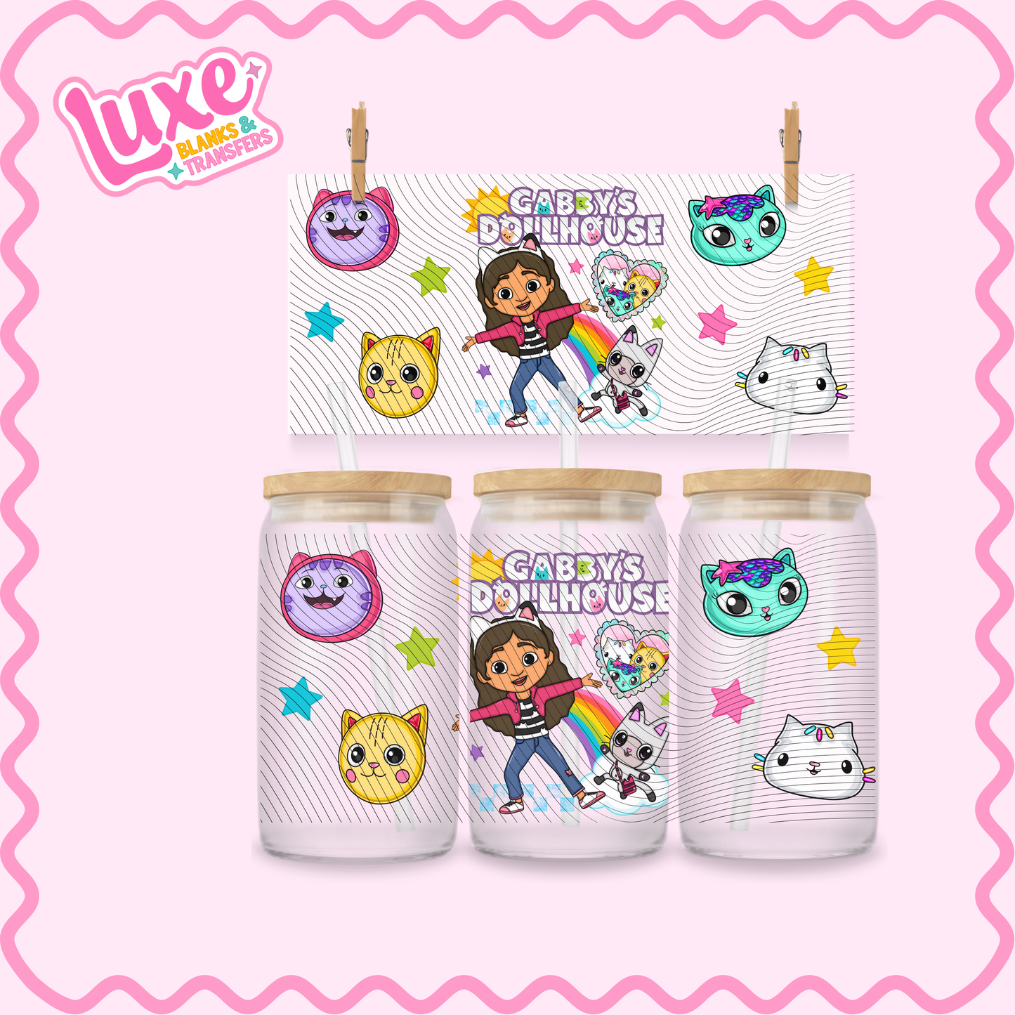 16oz UV DTF Wrap | Gabby Doll Show | #2275