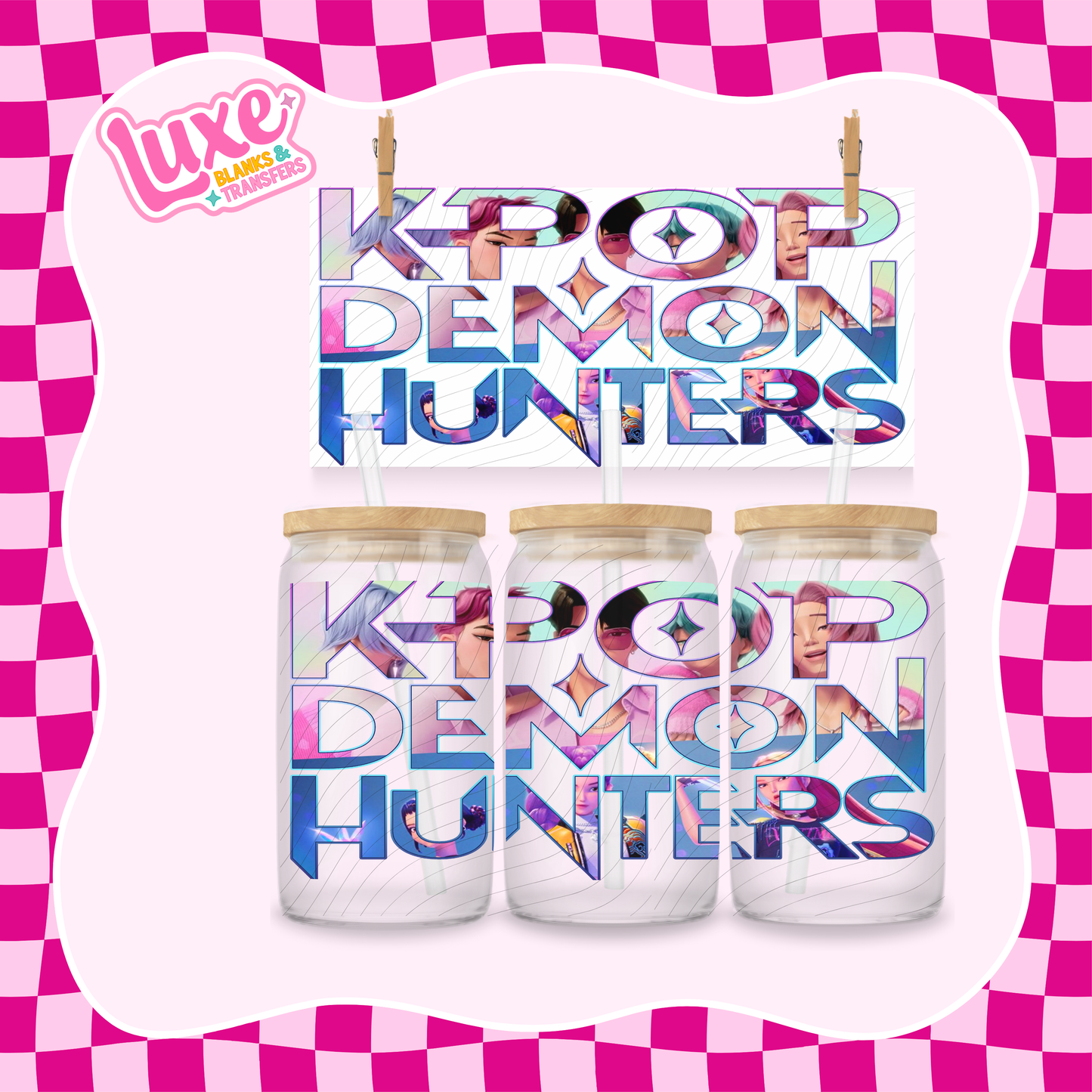 K-Pop Demon Hunters | 16oz UV DTF Wrap | #1309