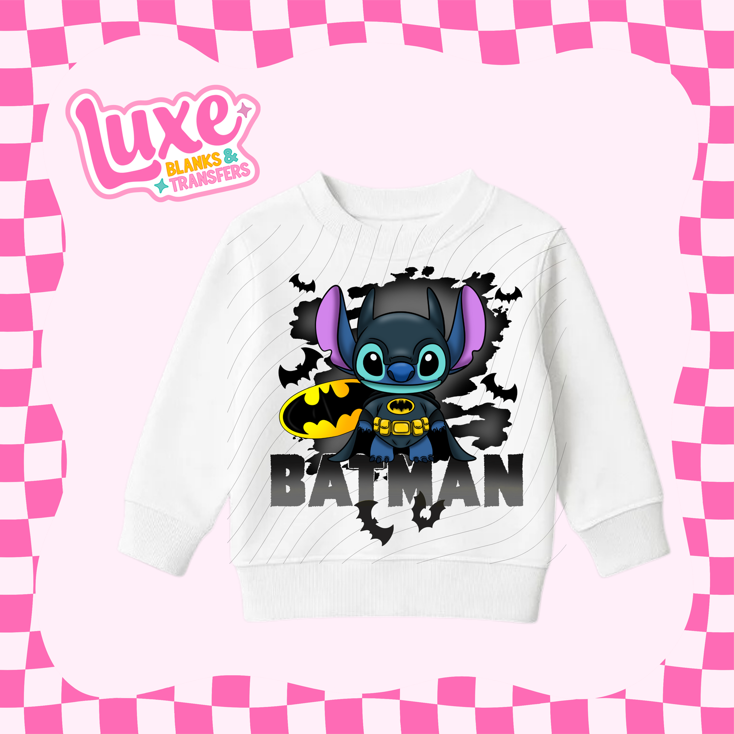 Bat Blue Alien | Kids DTF Heat Transfer | #04