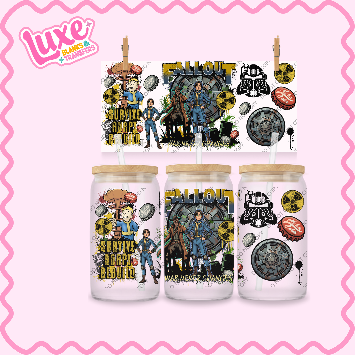 16oz UV DTF Wrap | Fallout TV Show | #2278